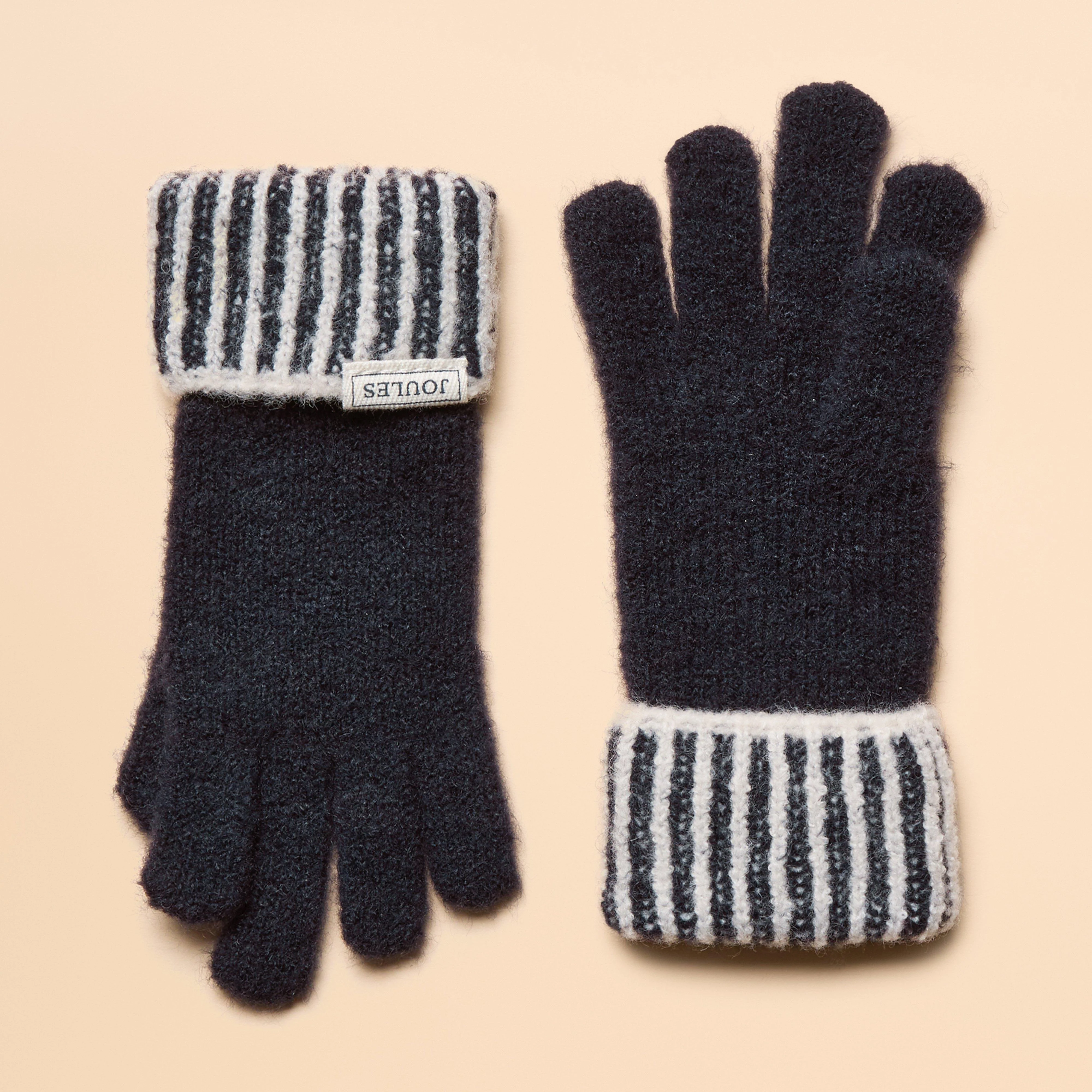 Kids' Wanderer Knitted Gloves Navy - Image 2