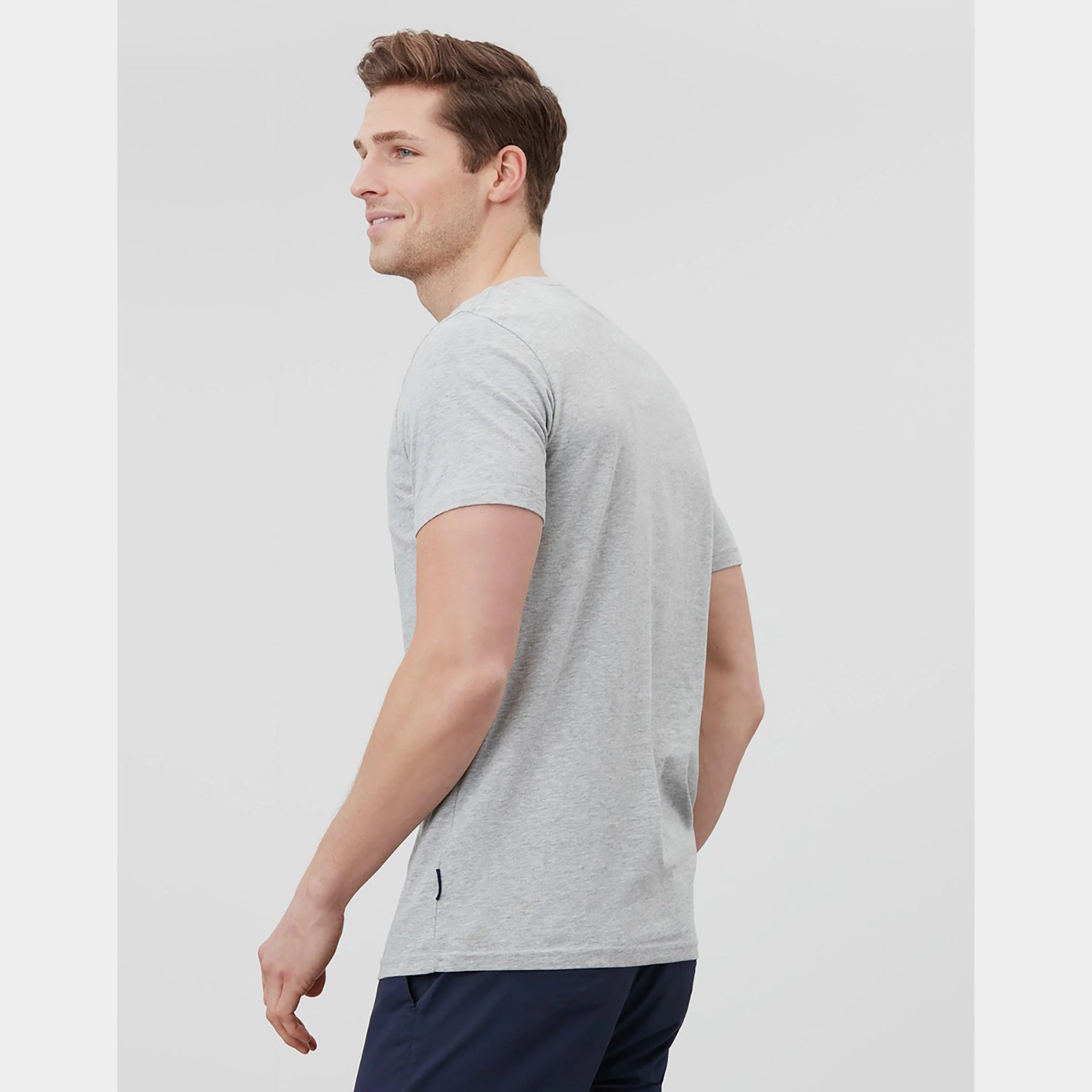 Mens Flynn Tee Grey Marl - Image 6