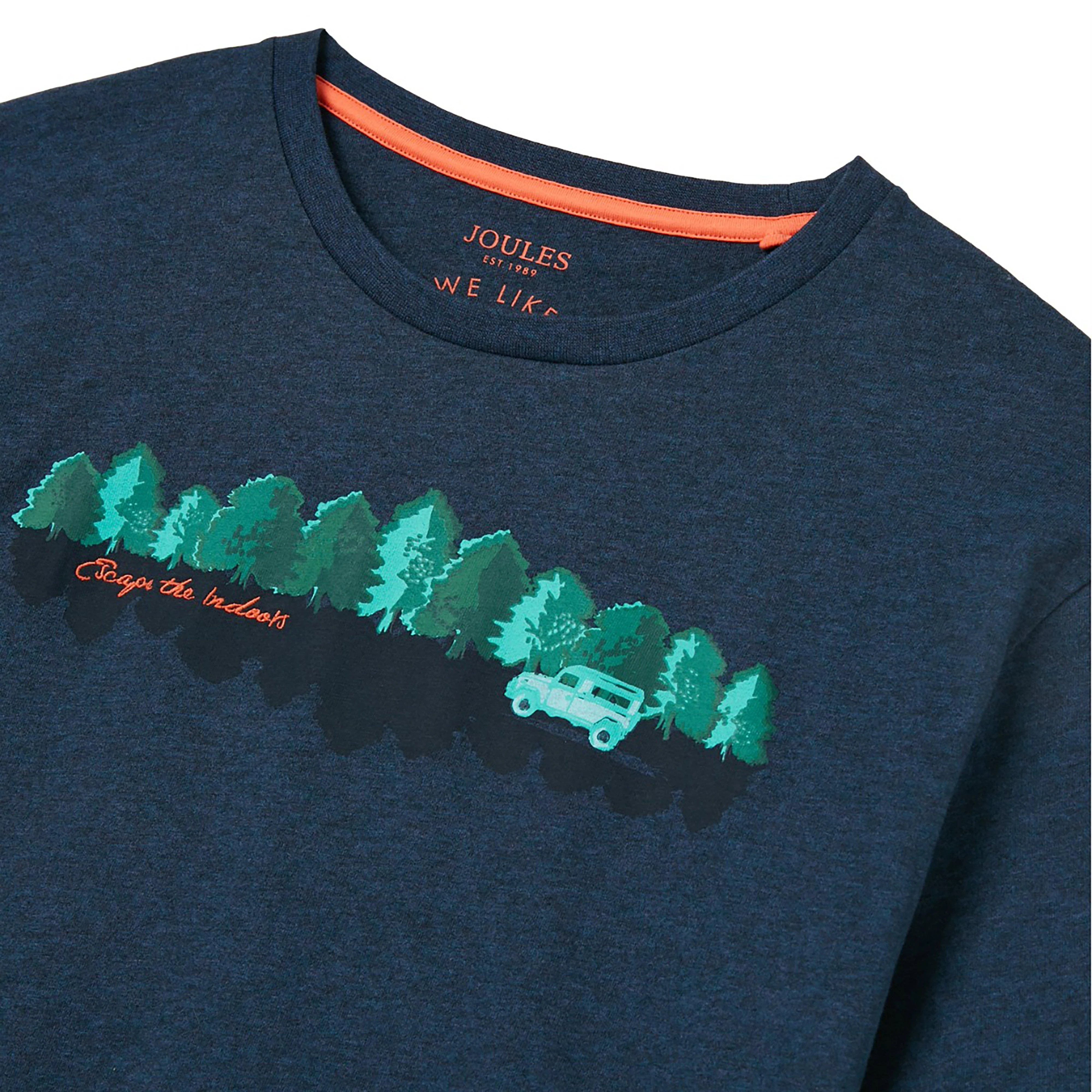 Mens Flynn Tee Navy Marl - Image 3