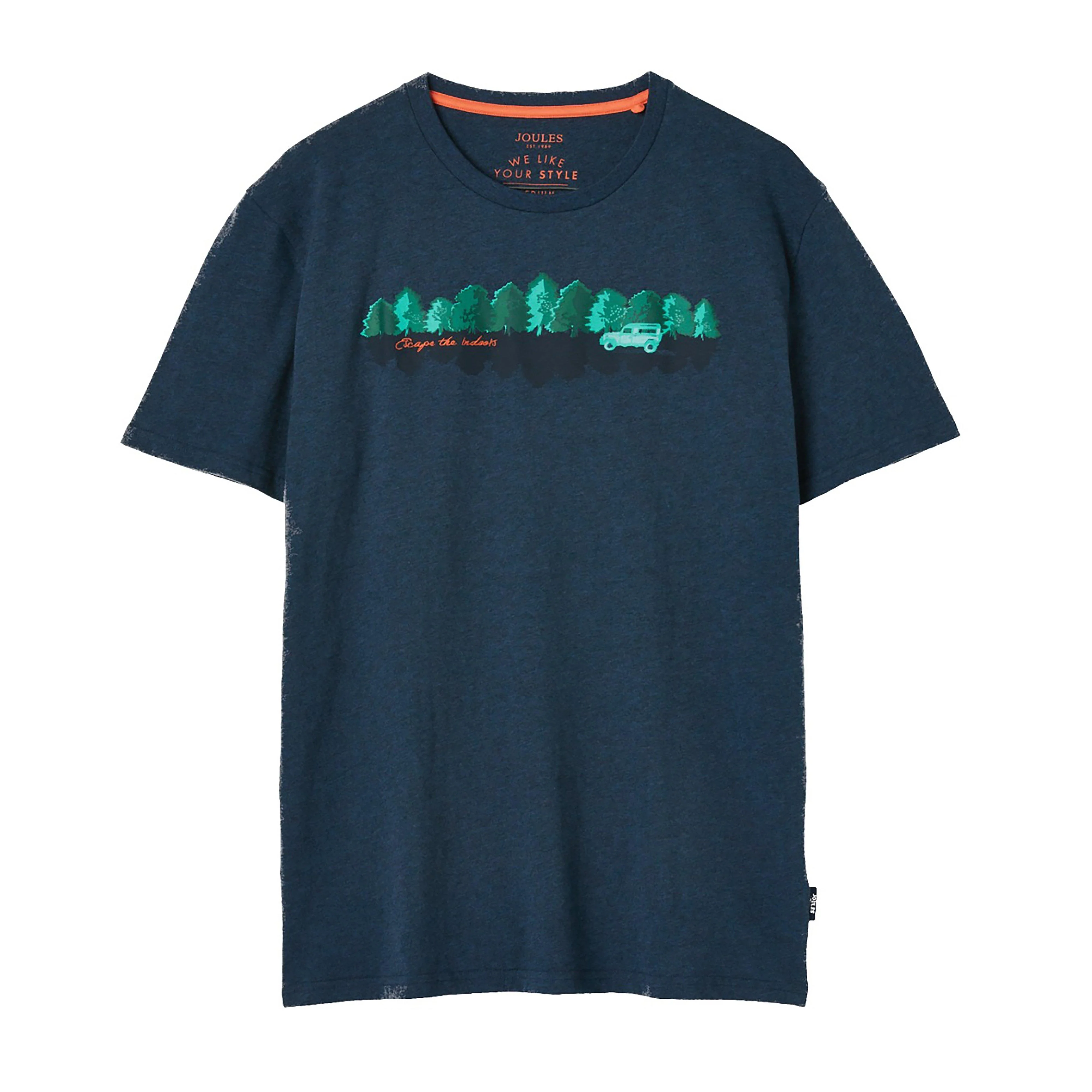 Mens Flynn Tee Navy Marl - Image 8