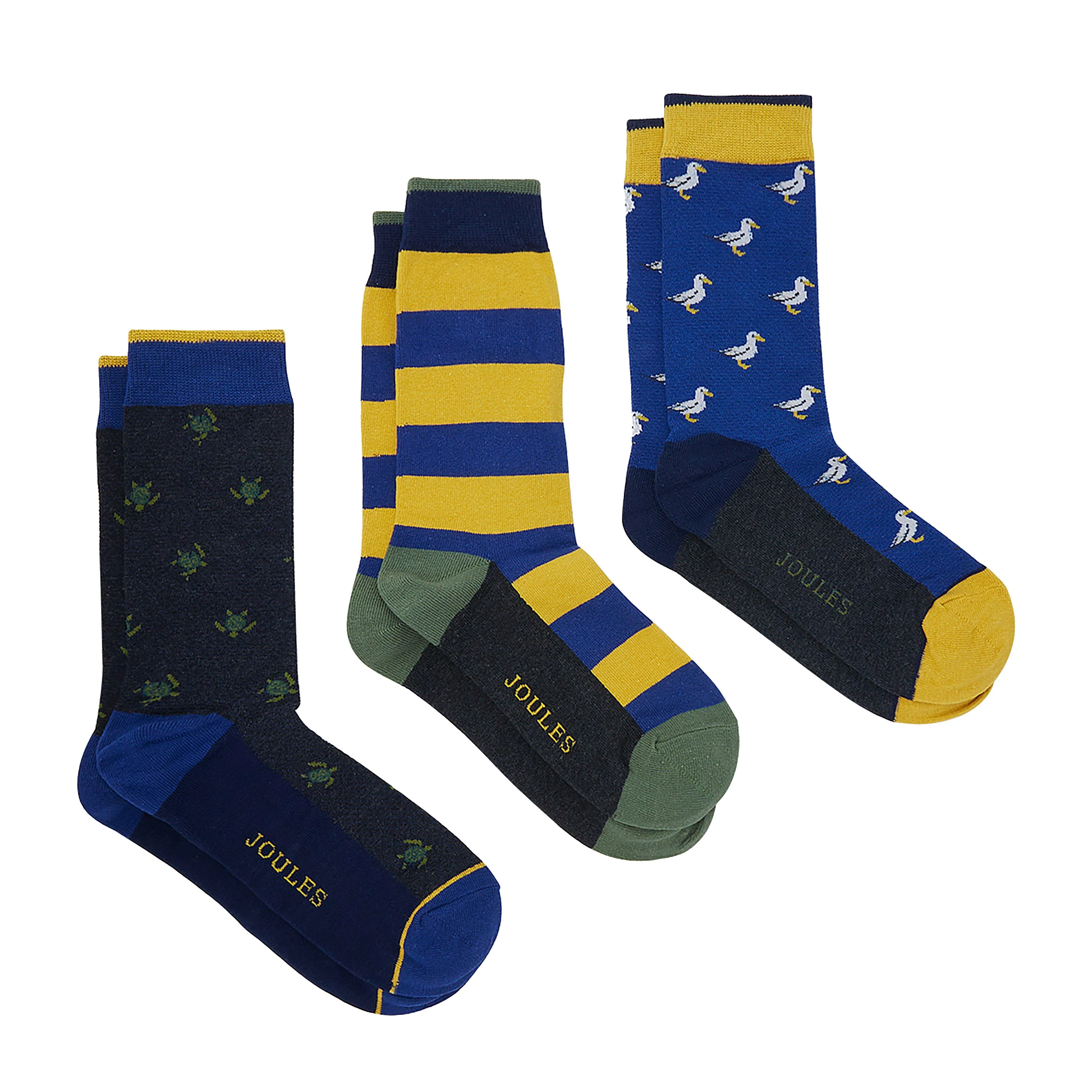 Men’s Striking 3 Pack Socks Costal Critters - Image 4