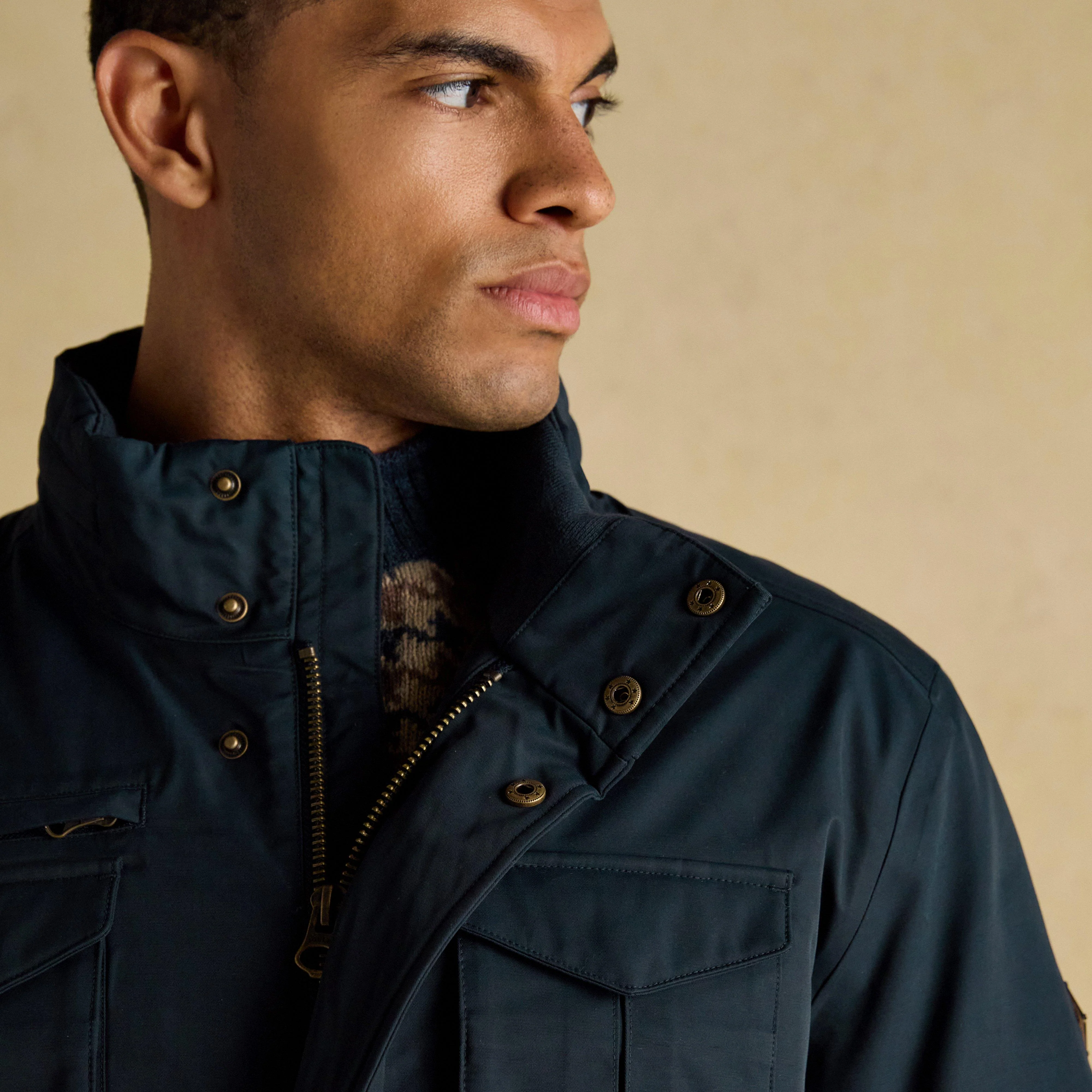 Men's The Beckett Field Coat Navy - Image 6