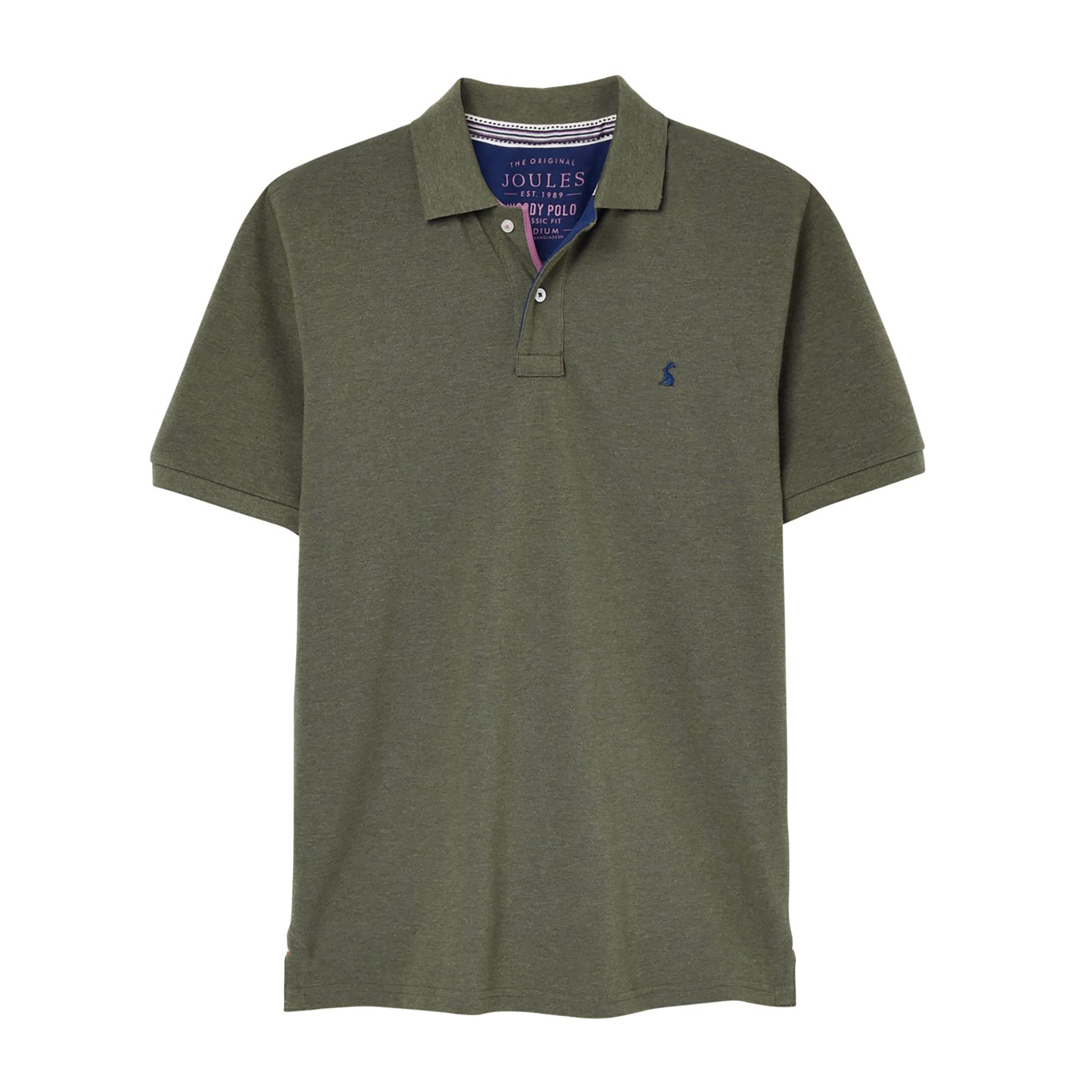 Mens Woody Polo Shirt Seaweed Marl - Image 9