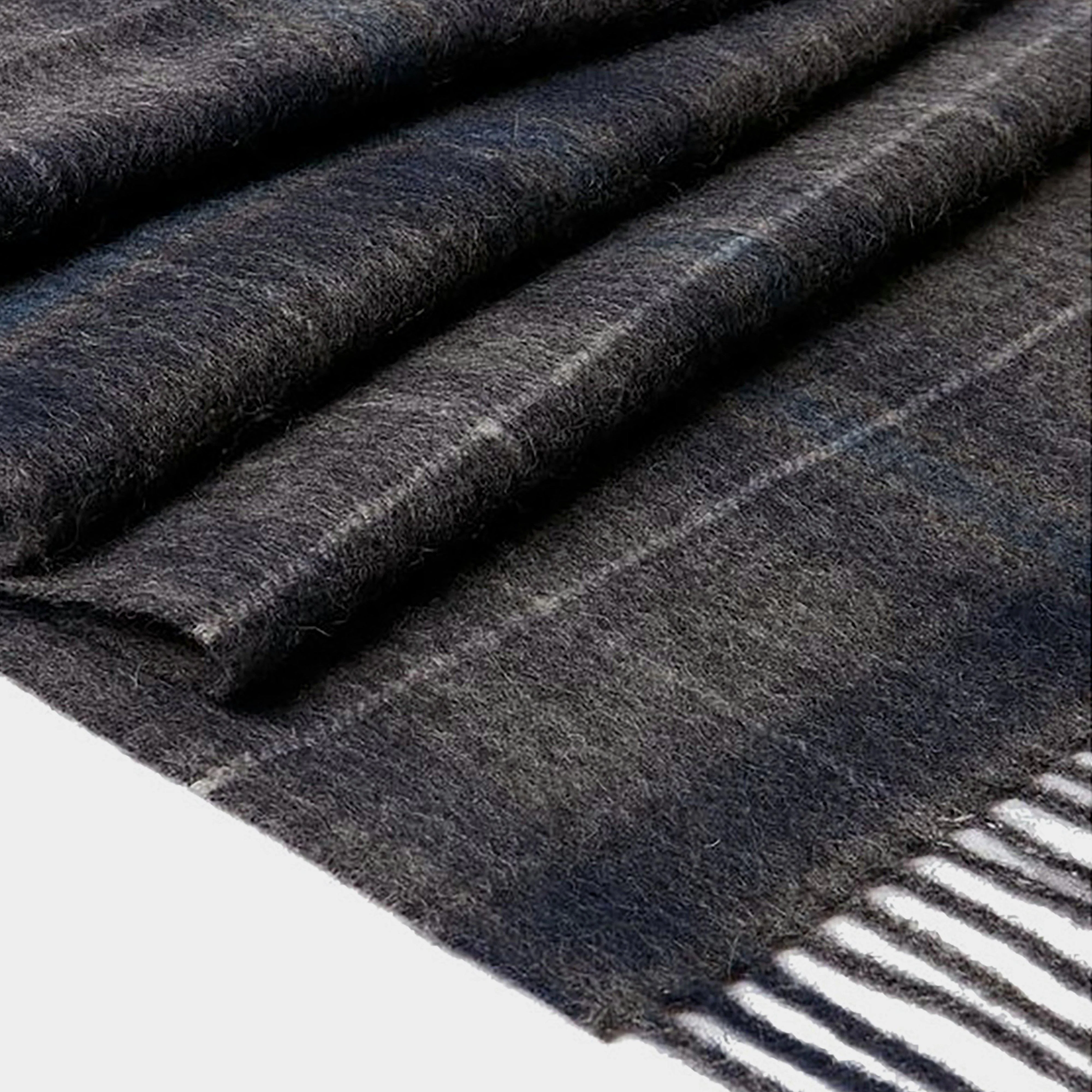 Tytherton Wool Scarf Grey Marl Check - Image 5