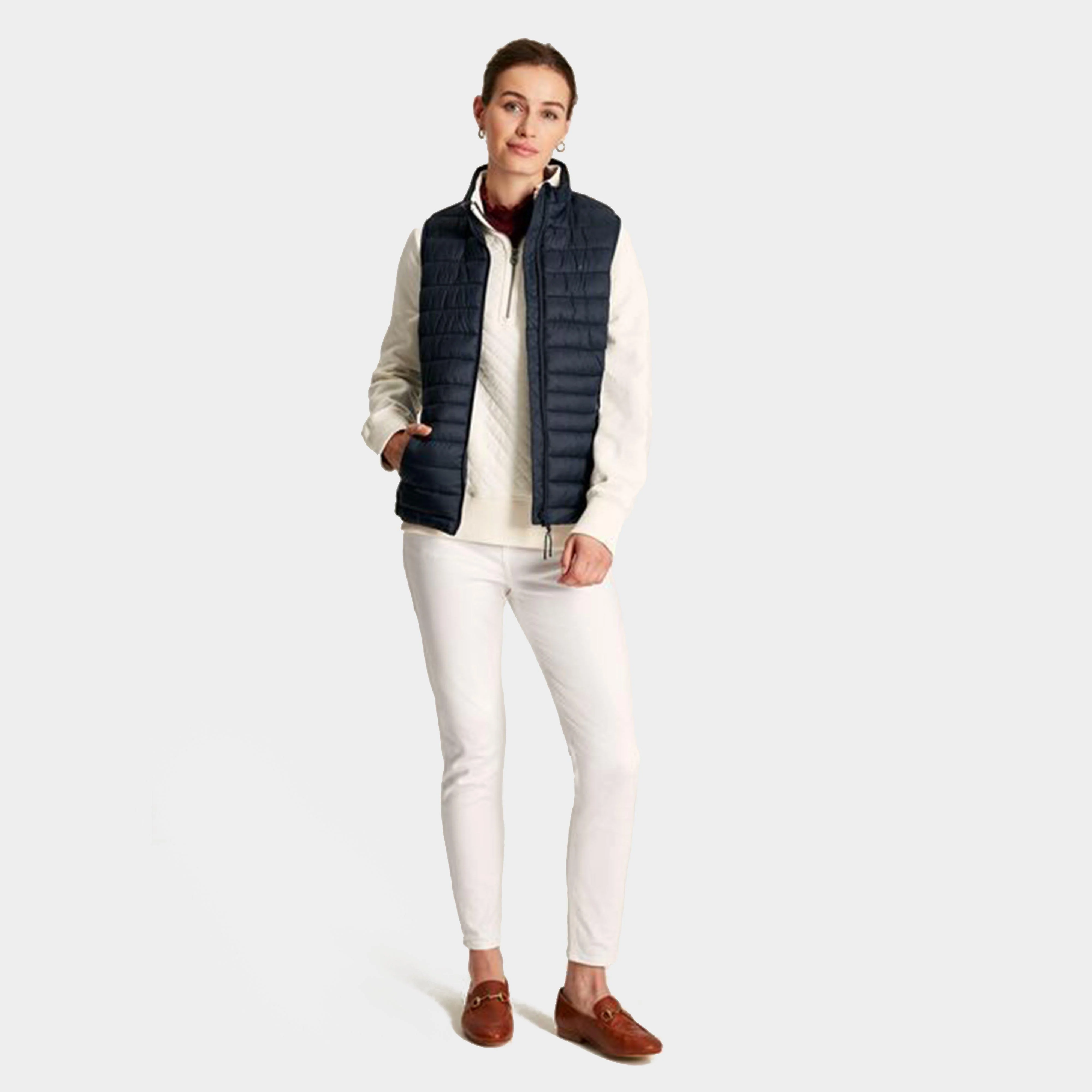 Womens Bramley Showerproof Packable Gilet Blue - Image 5