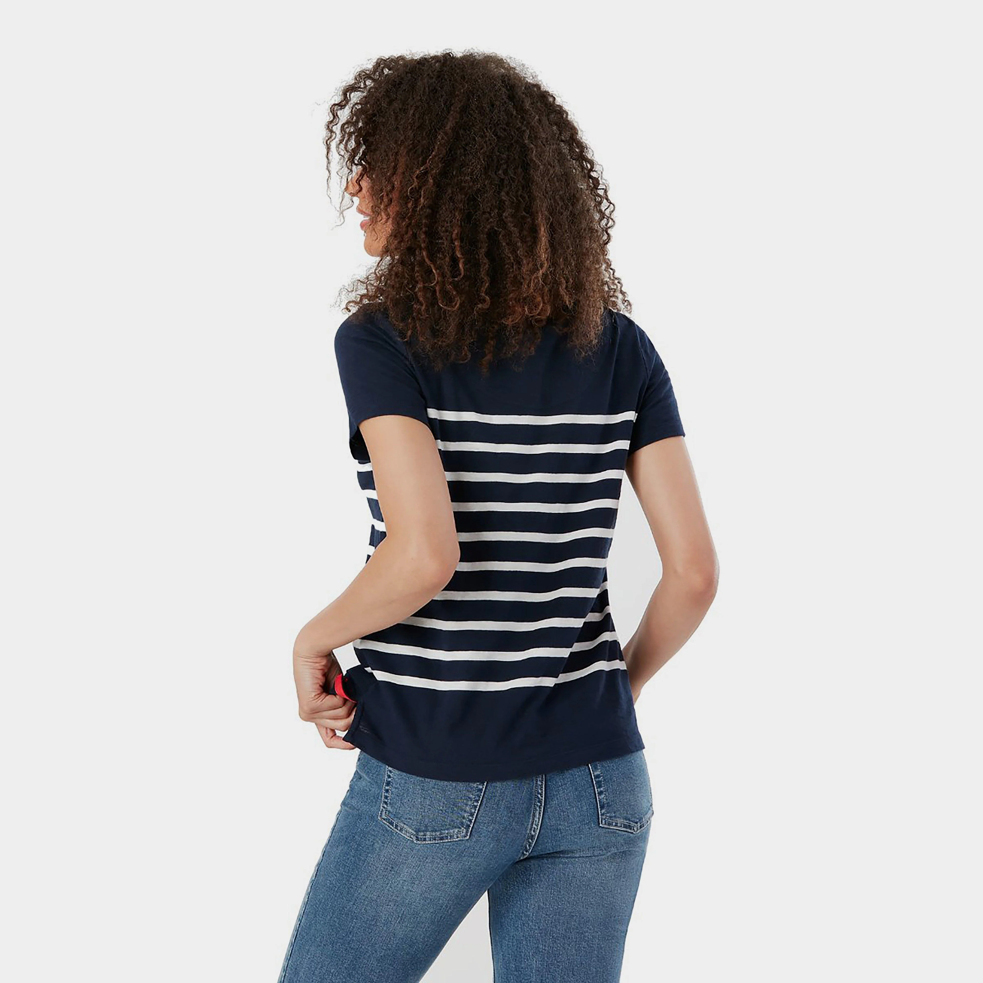 Womens Carley Stripe T-Shirt Engine Cream Stripe - Image 2