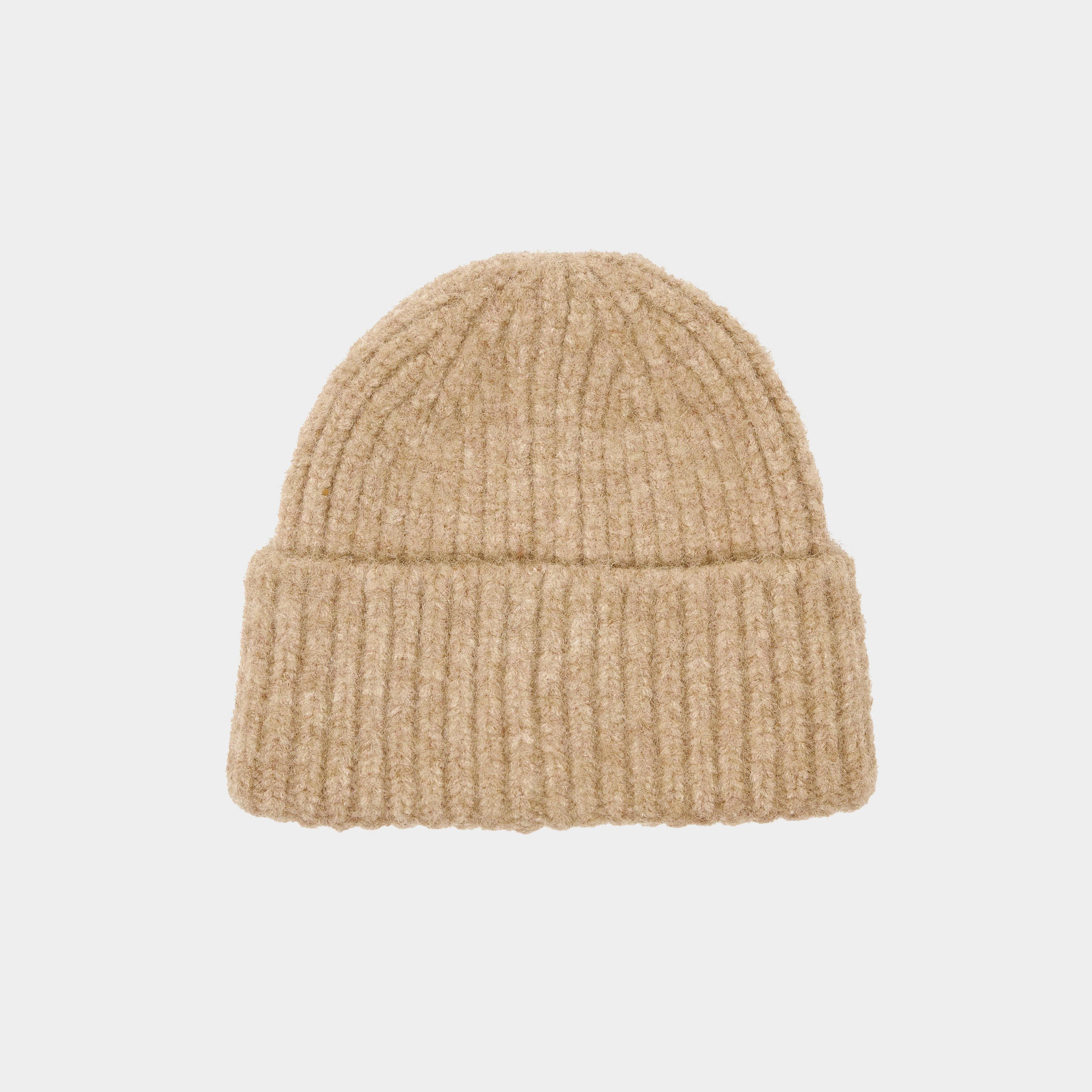Womens Caversham Beanie Hat Oatmeal - Image 2