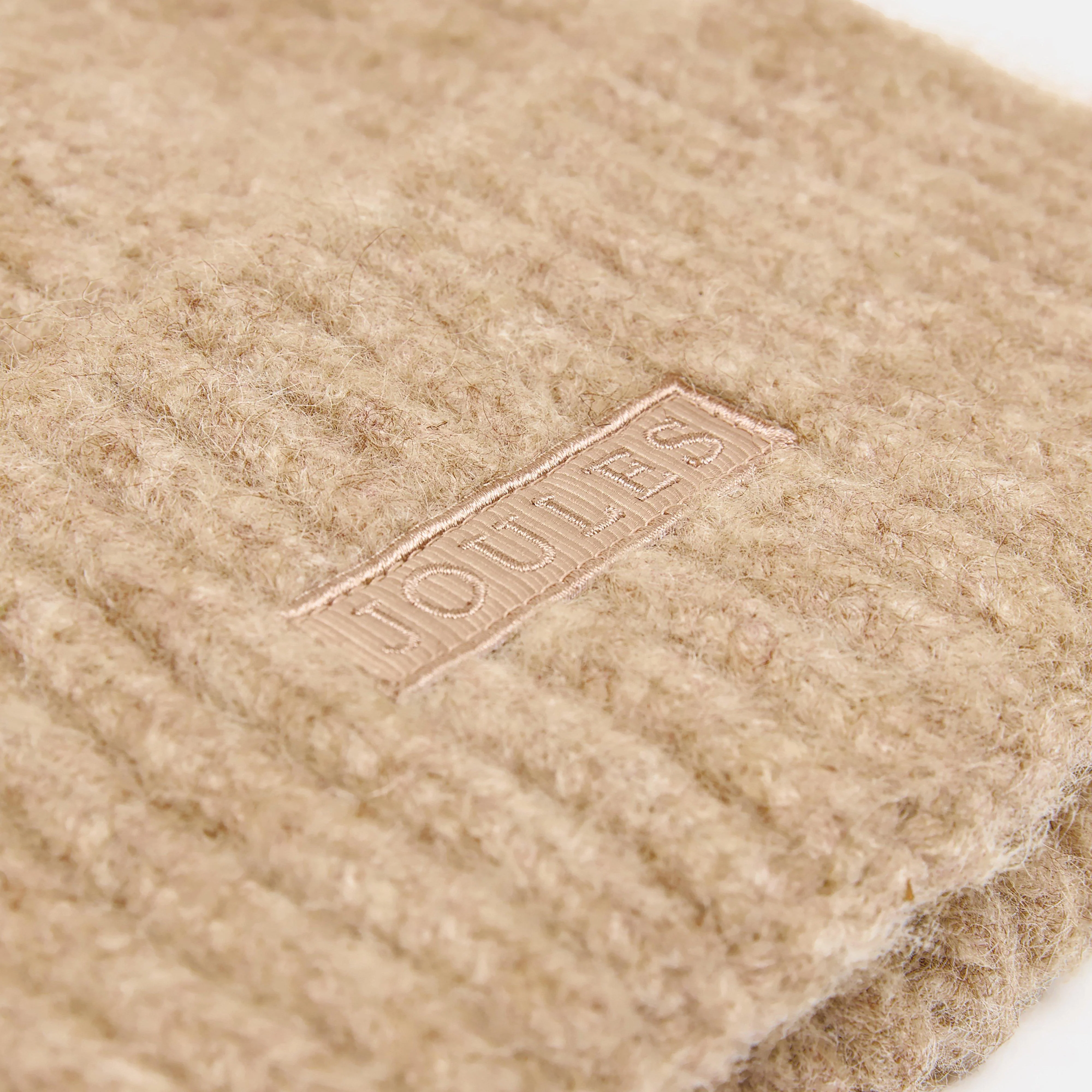 Womens Caversham Beanie Hat Oatmeal - Image 3