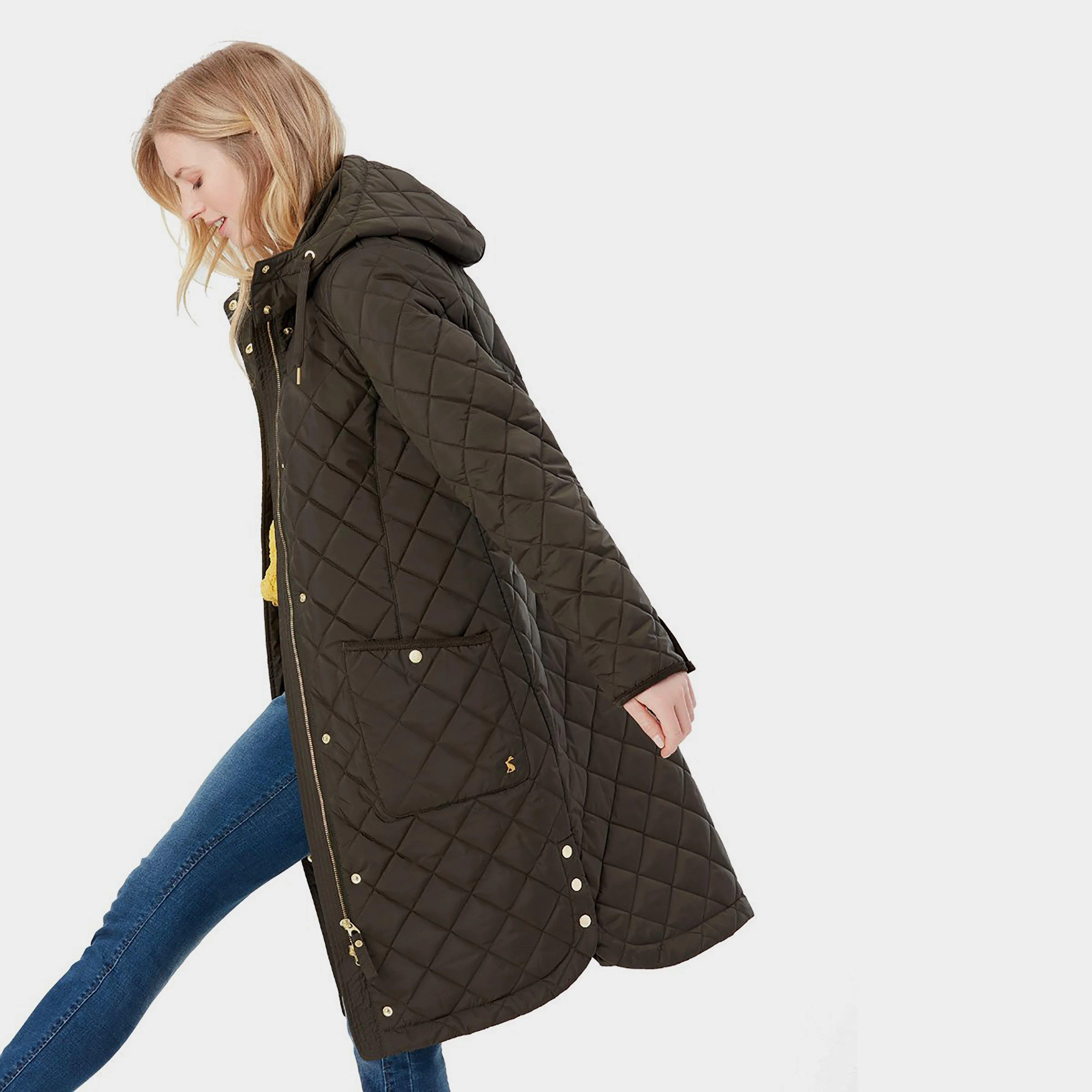 Womens Chatham Quilted Coat Heritage Green - Image 7