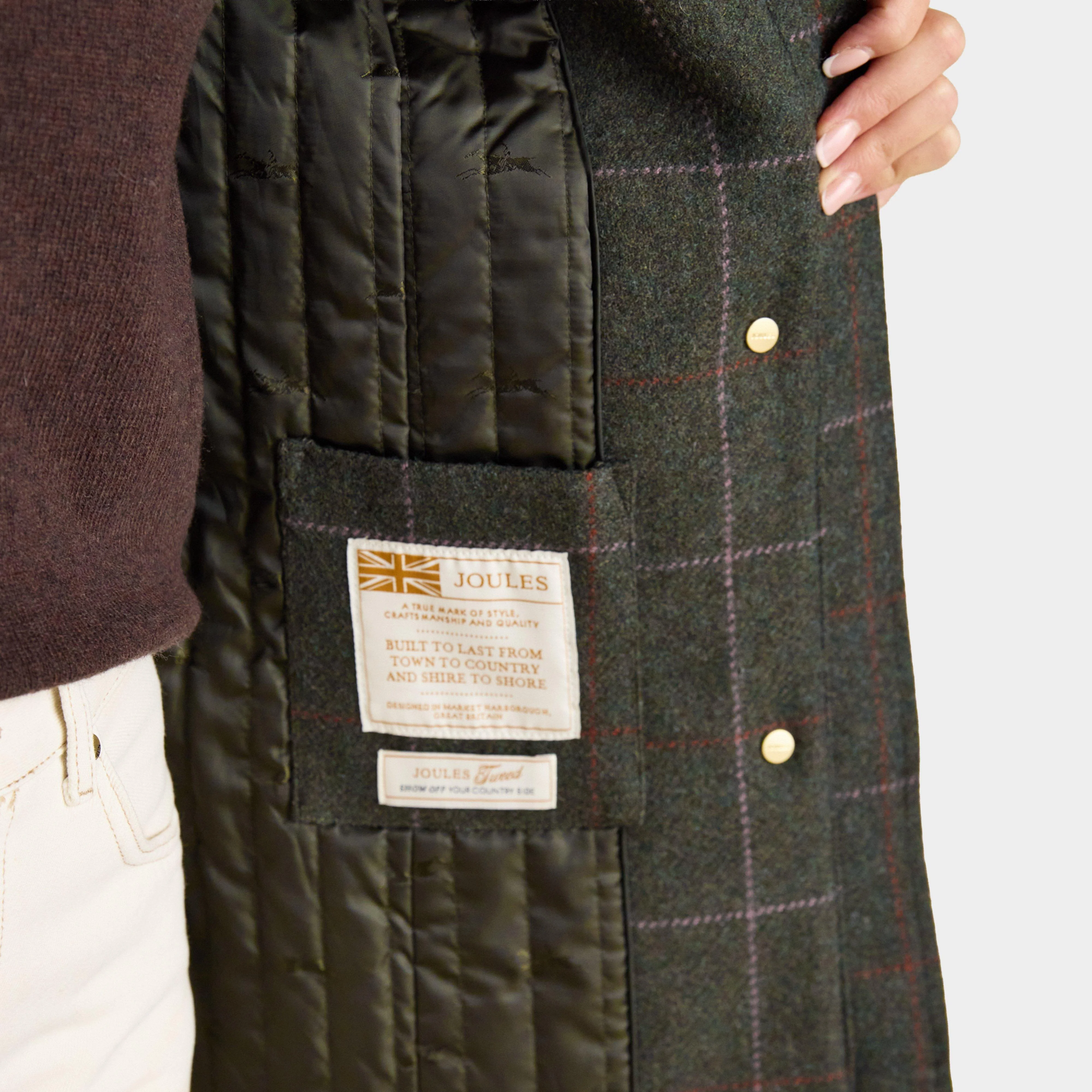 Women's Classic Fieldcoat Tweed Coat Grasmoor - Image 6