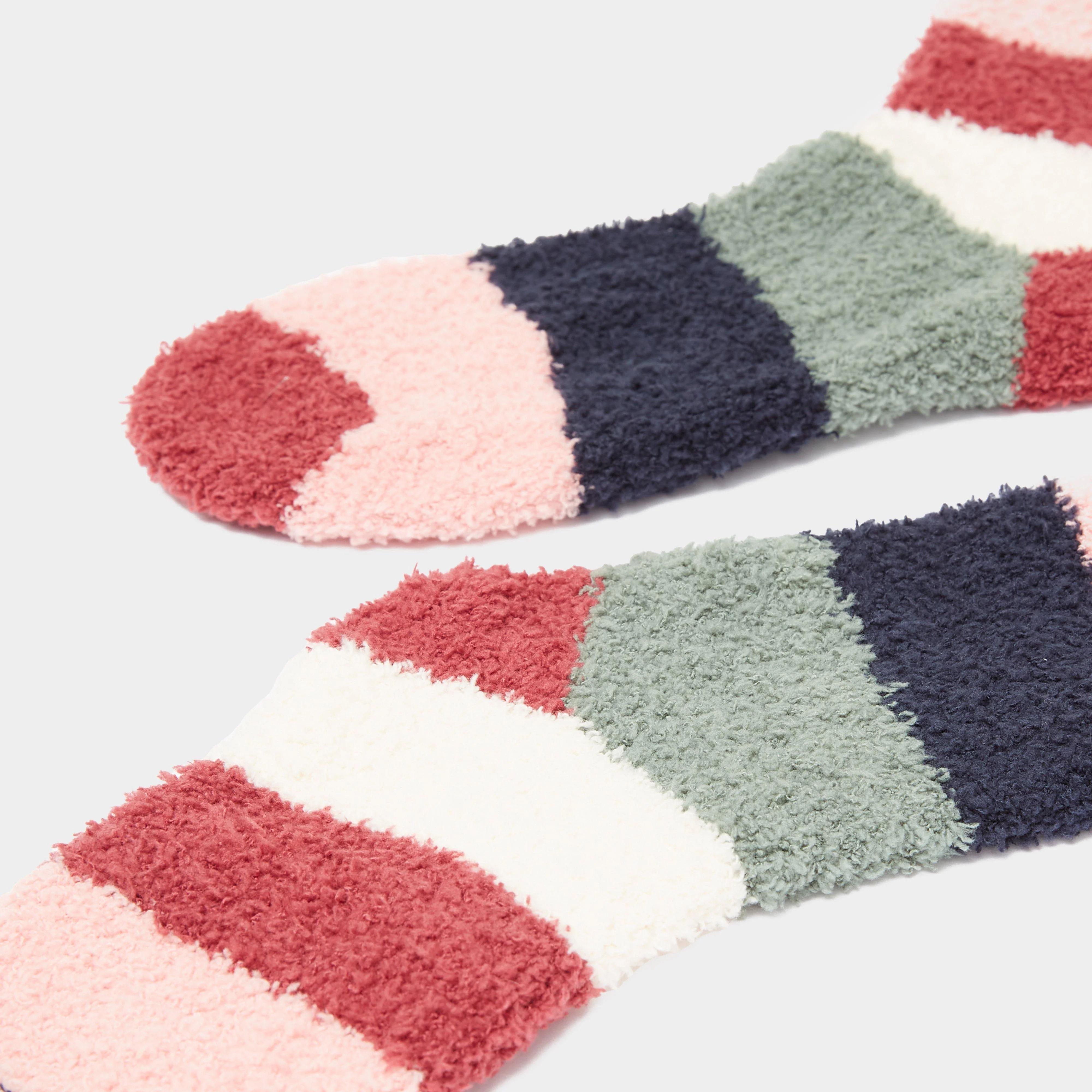 Womens Fluffy Socks Multi - Image 2