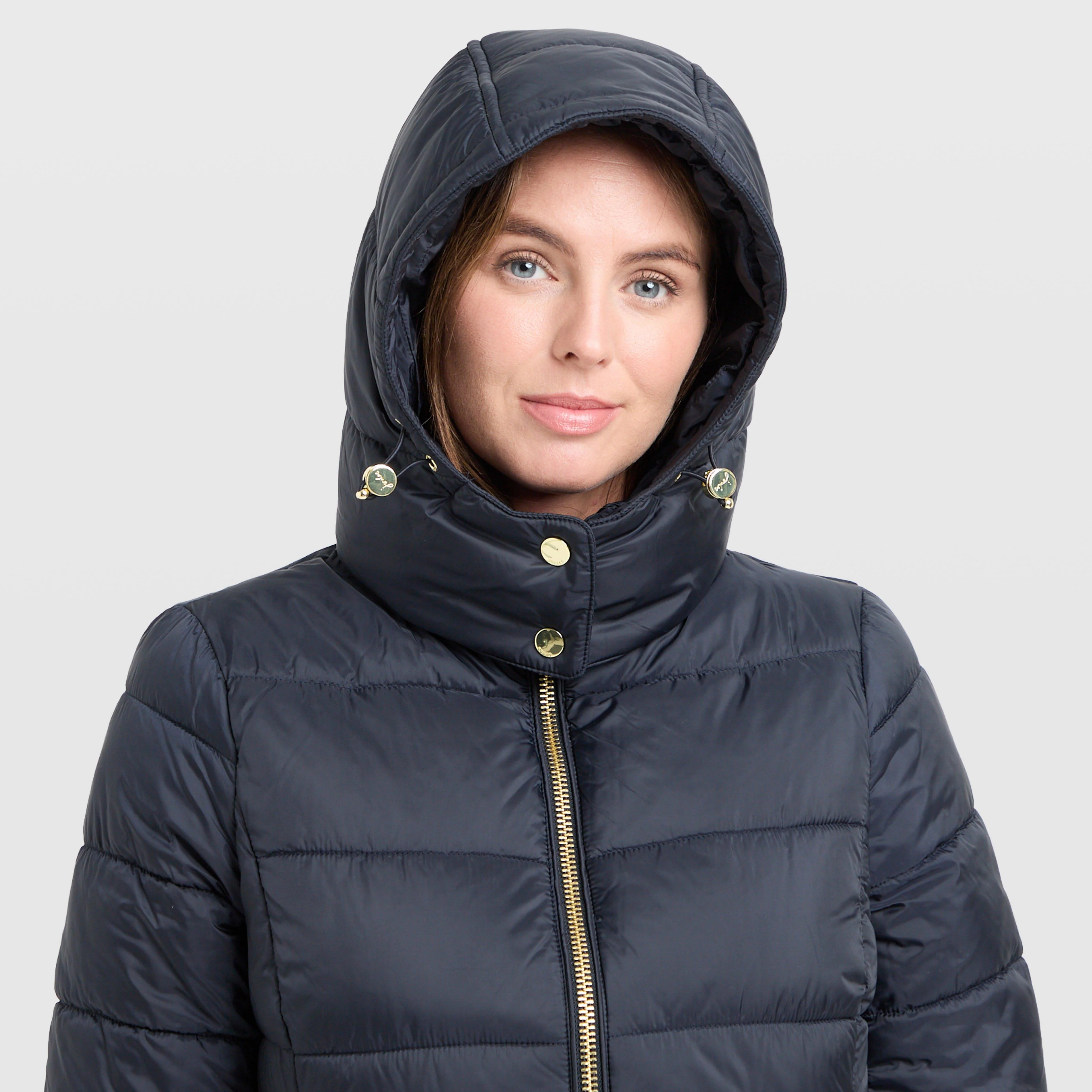 Womens Hadlow Showerproof Padded Jacket Navy - Image 4