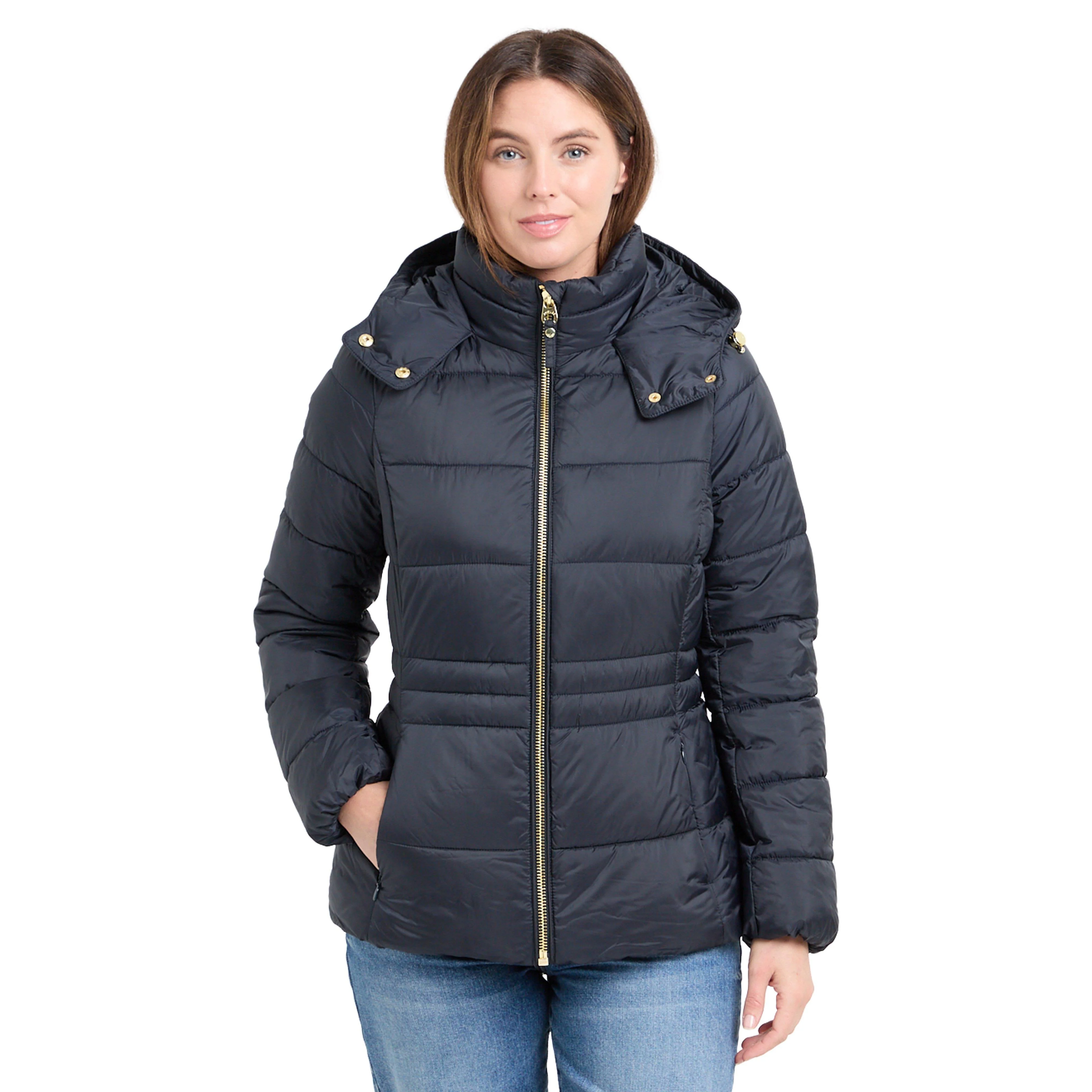 Womens Hadlow Showerproof Padded Jacket Navy - Image 9