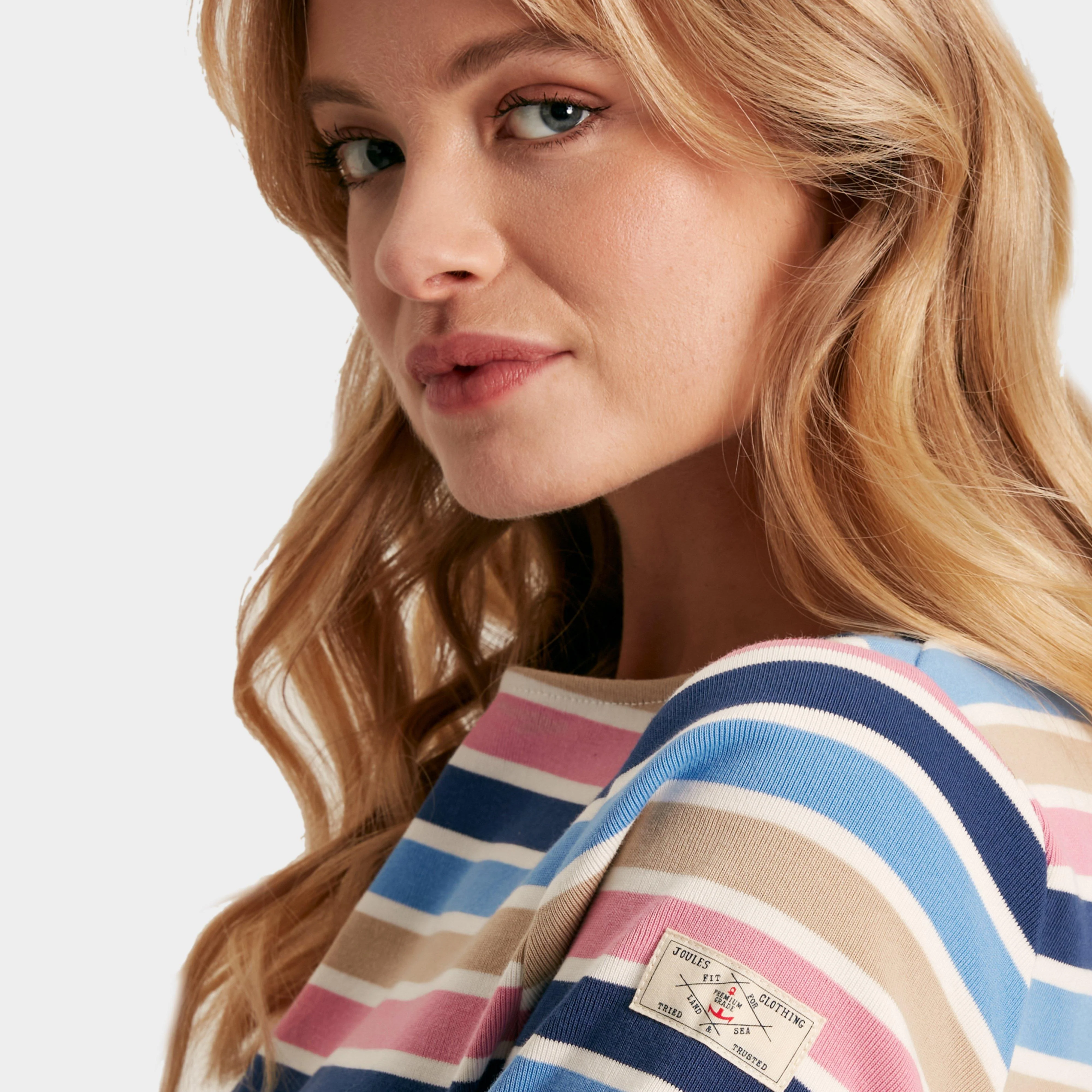 Womens Harbour Boat Neck Breton Top Multi Stripe - Image 4