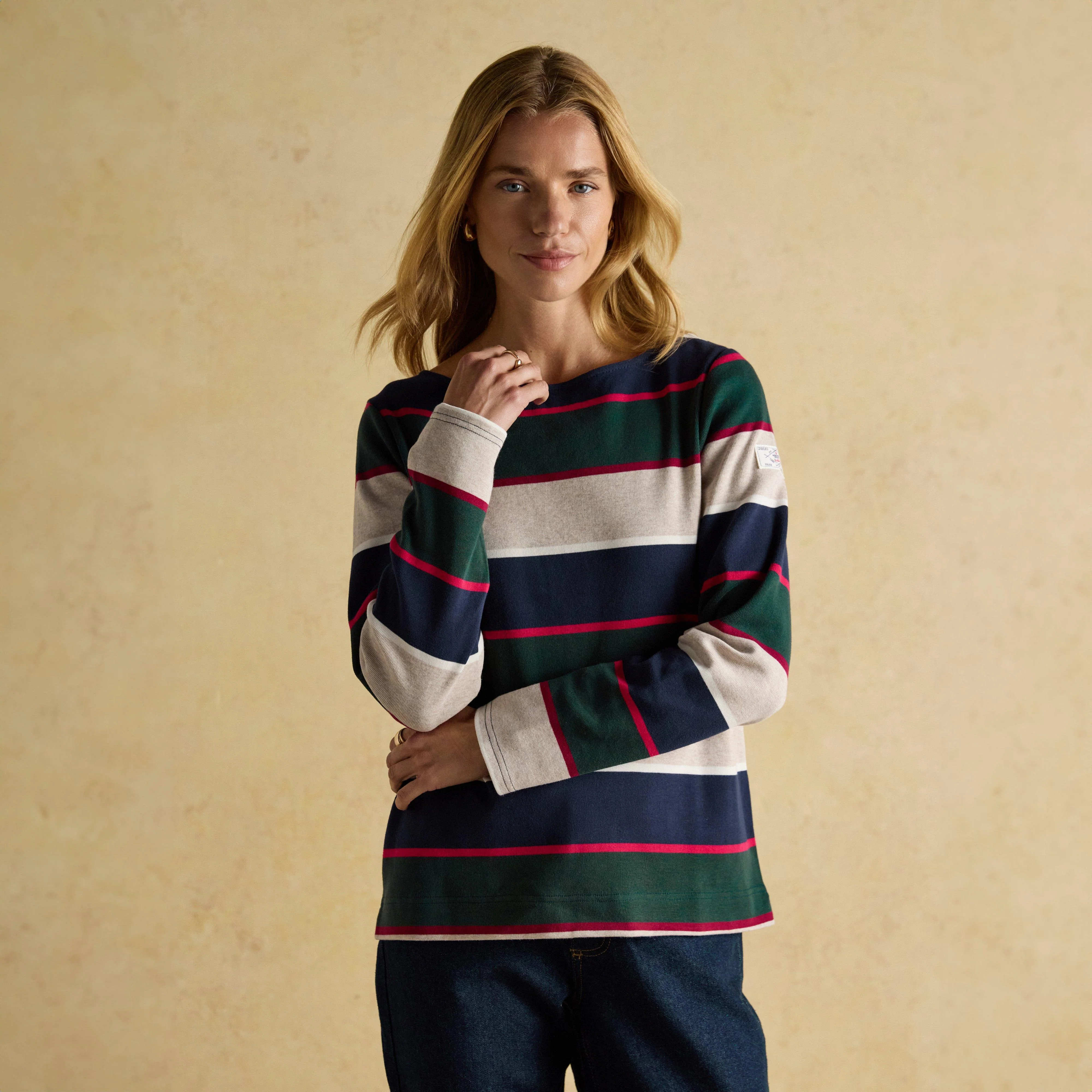 Women's Harbour Boat Neck Breton Top Multi Stripe - Image 11
