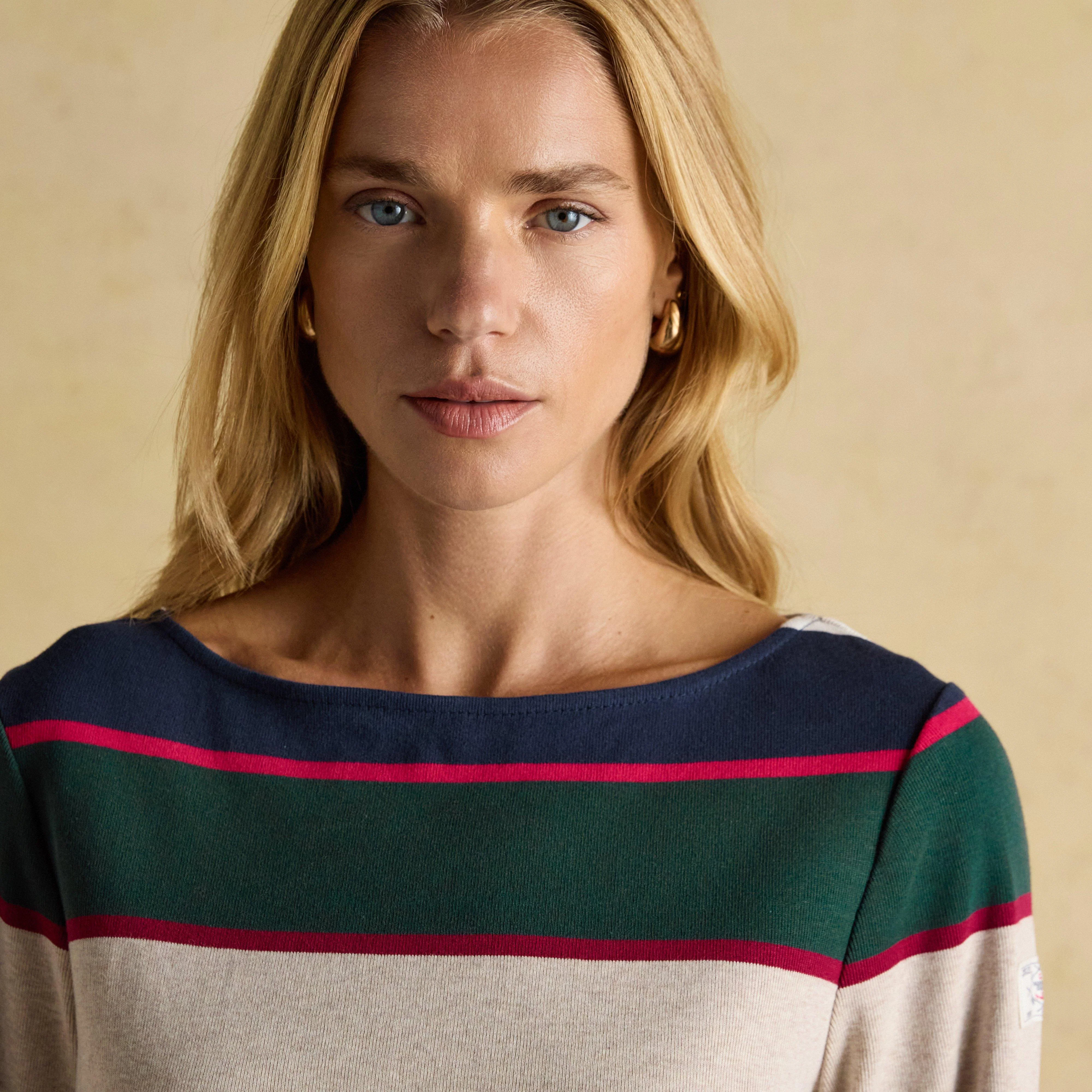 Women's Harbour Boat Neck Breton Top Multi Stripe - Image 4