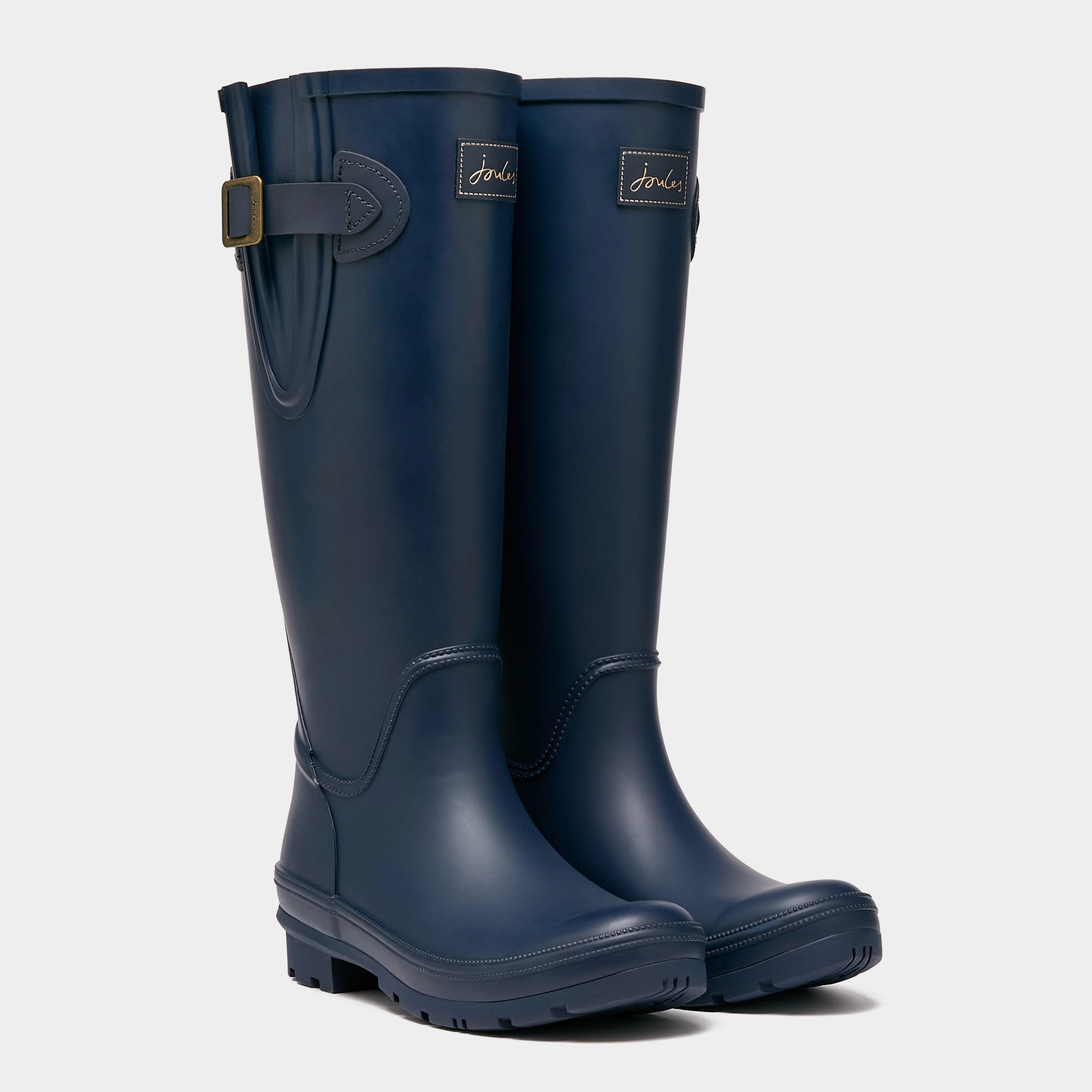 Womens Houghton Adjustable Tall Wellies Navy - Image 2