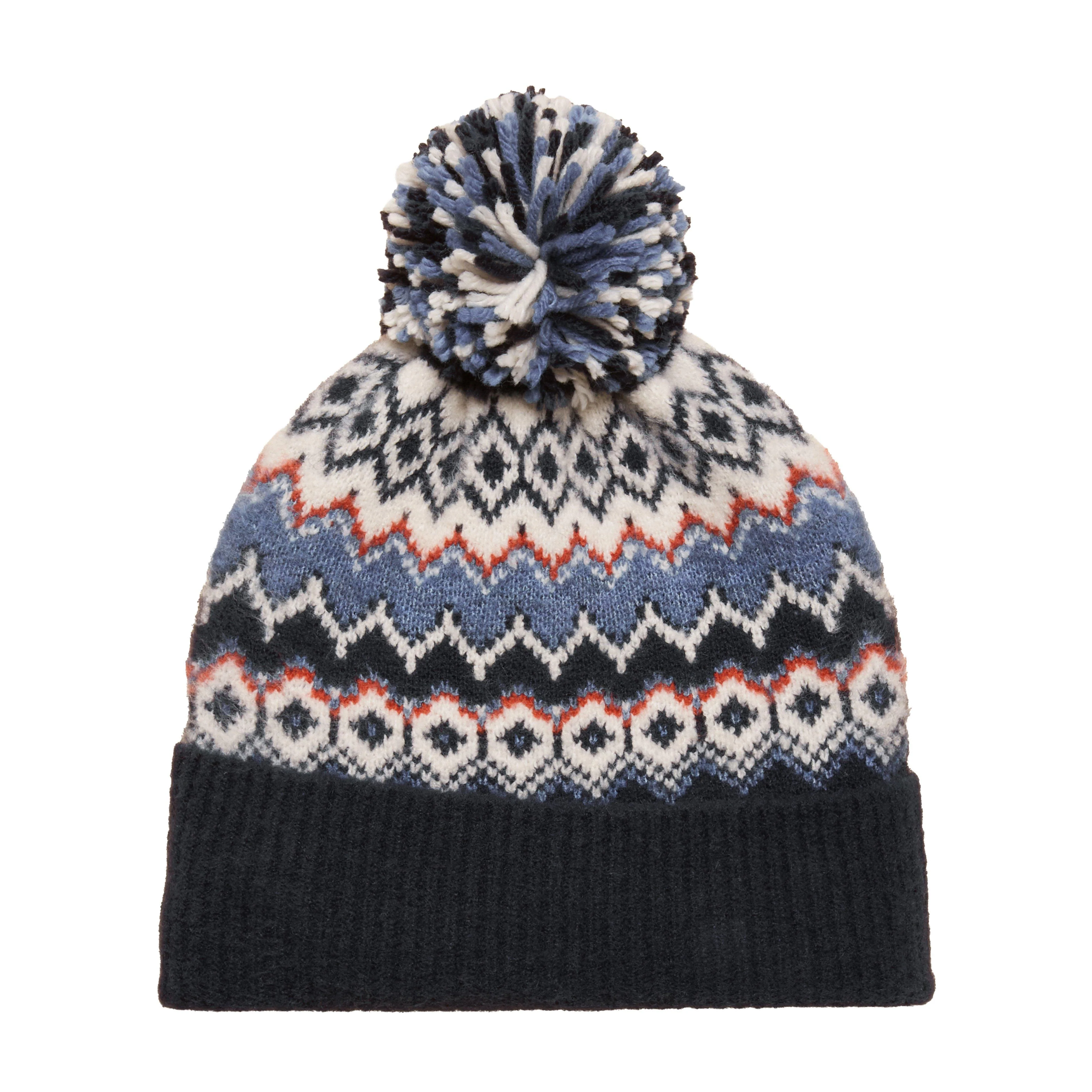 Women's Kara Bobble Hat Navy - Image 4