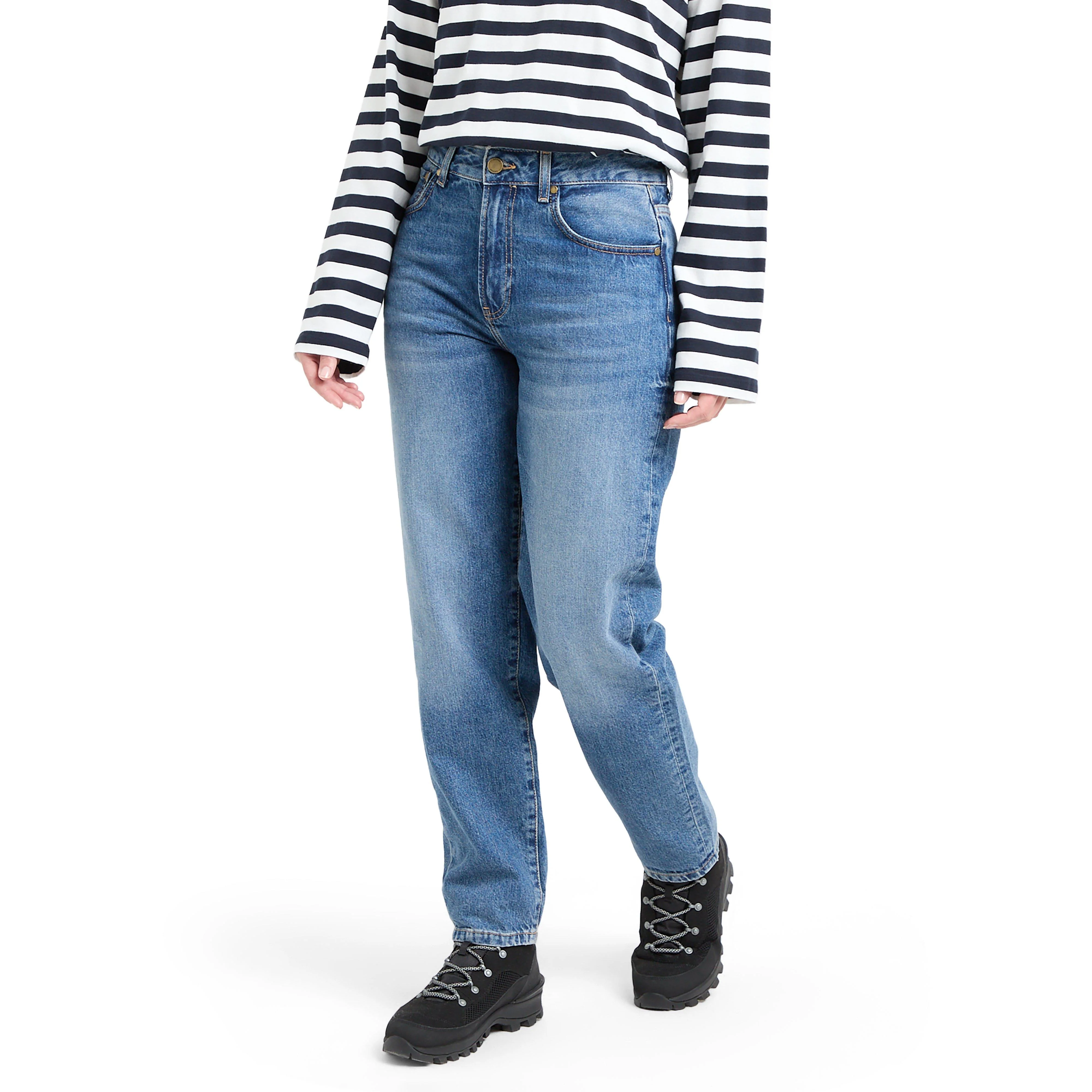 Womens Mid Relaxed Fit Mid-Rise Jeans - Image 9