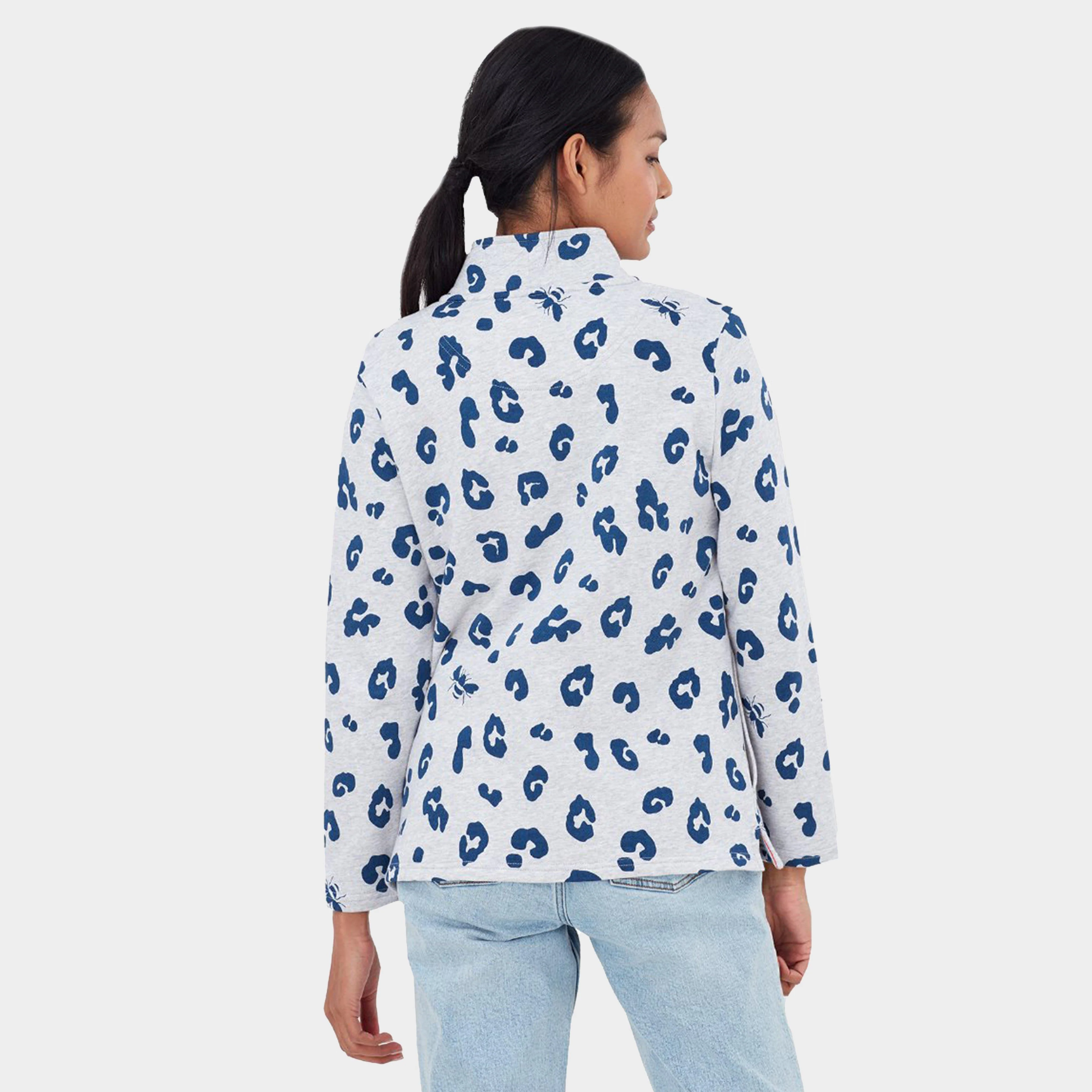 Womens Pip Print Sweatshirt Grey Leopard - Image 2