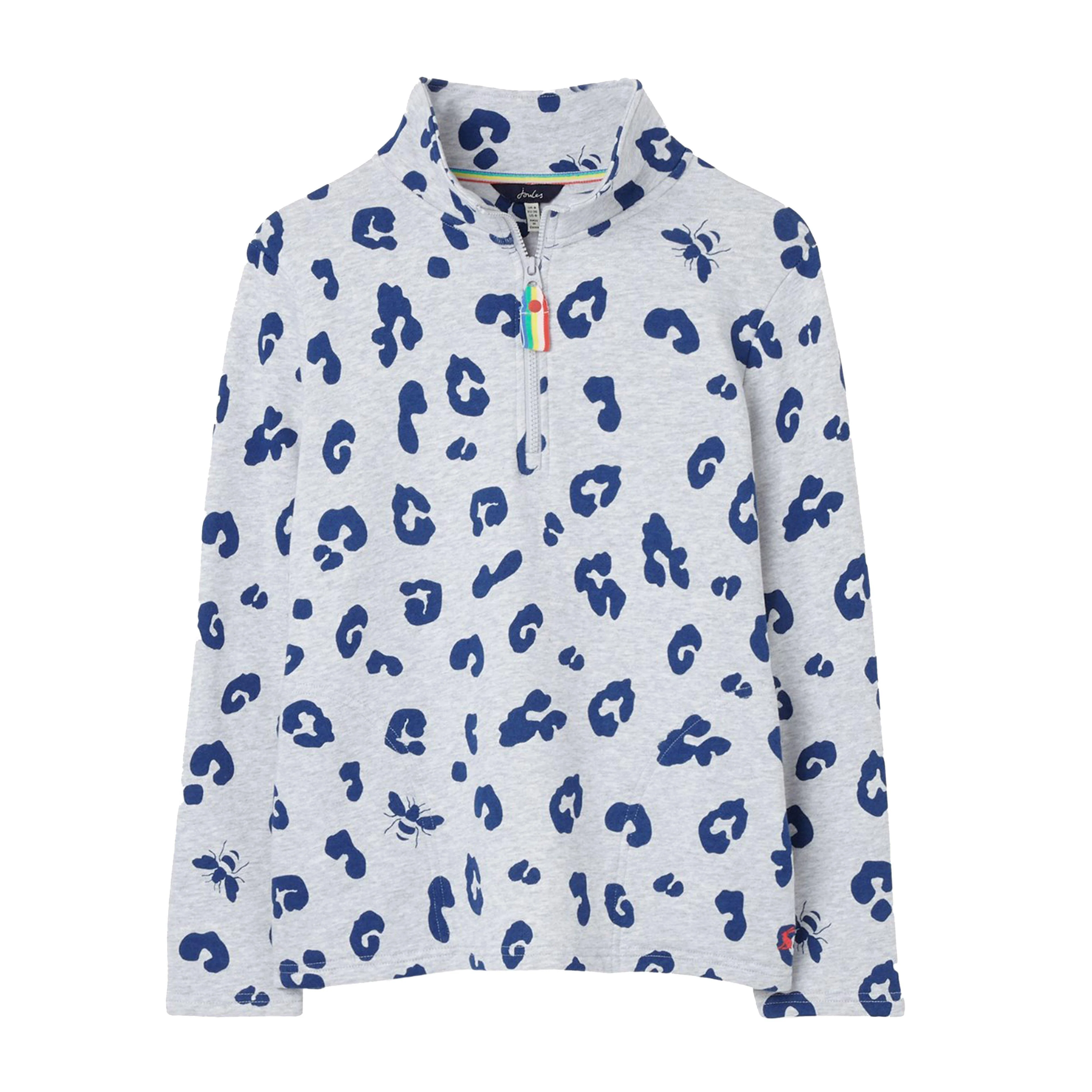 Womens Pip Print Sweatshirt Grey Leopard - Image 6