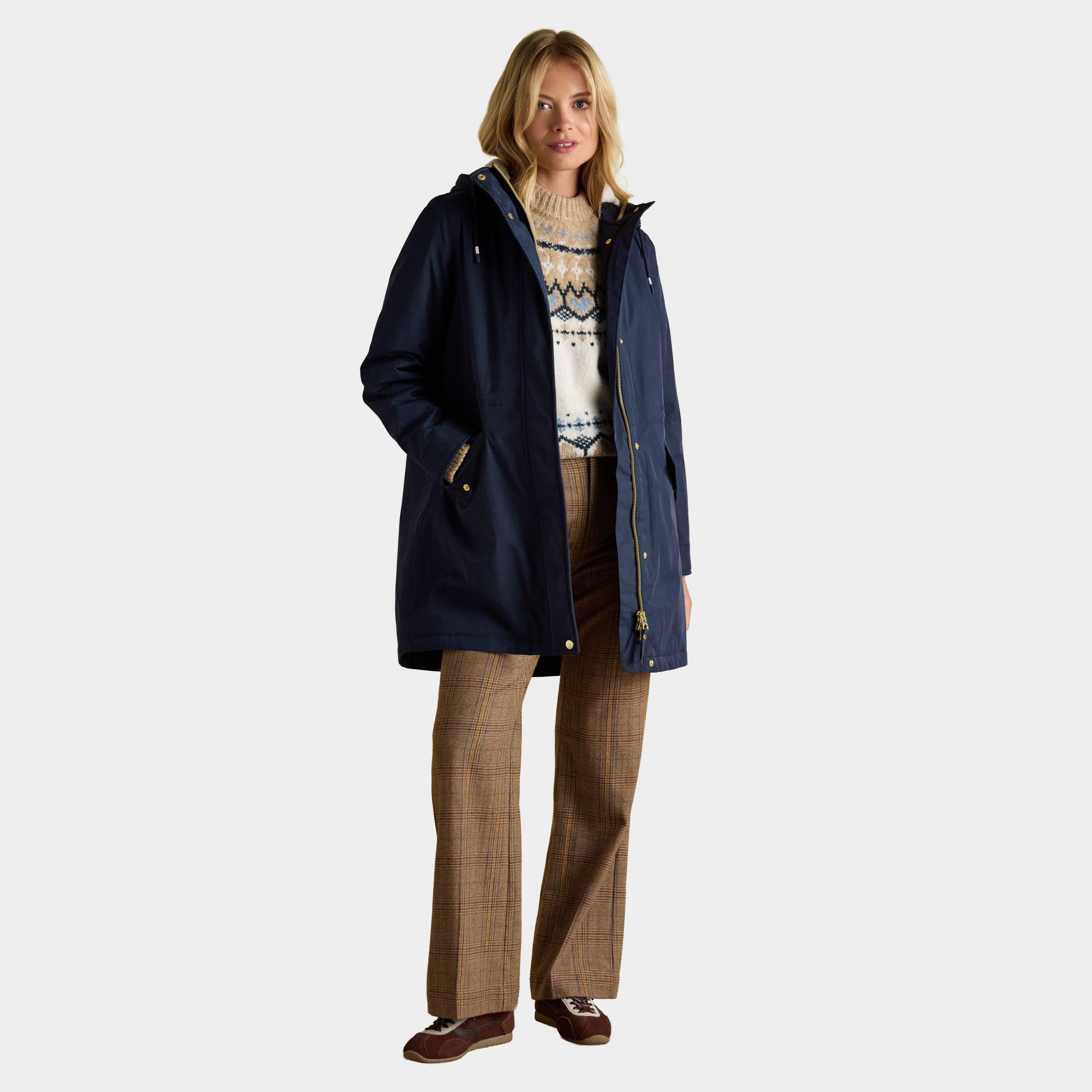 Women's Portwell Coat Navy - Image 3