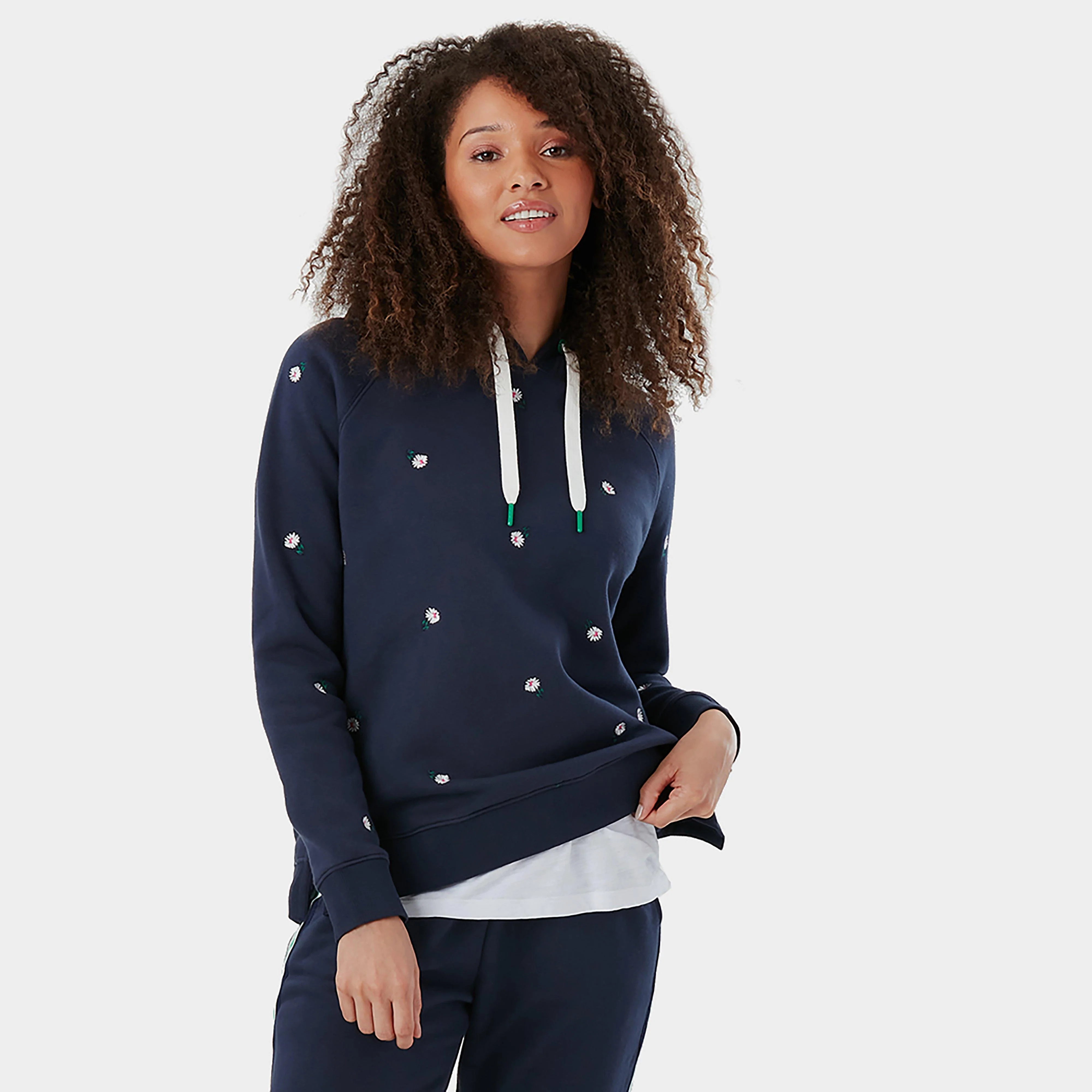 Womens Rowley Embroidered Sweatshirt Navy Ditsy - Image 3