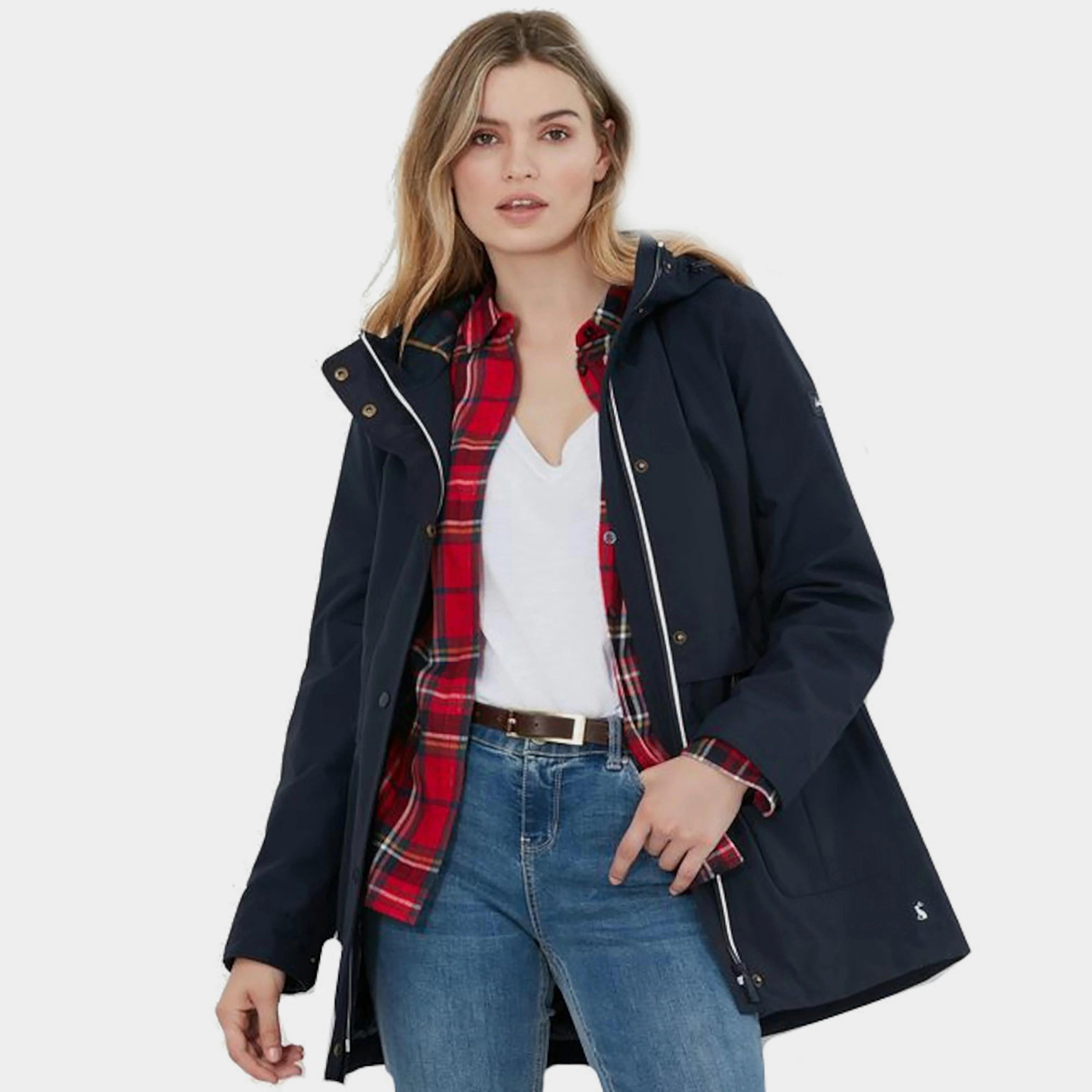 Womens Rushmere Mountain Tech Waterproof Raincoat Marine Navy - Image 4