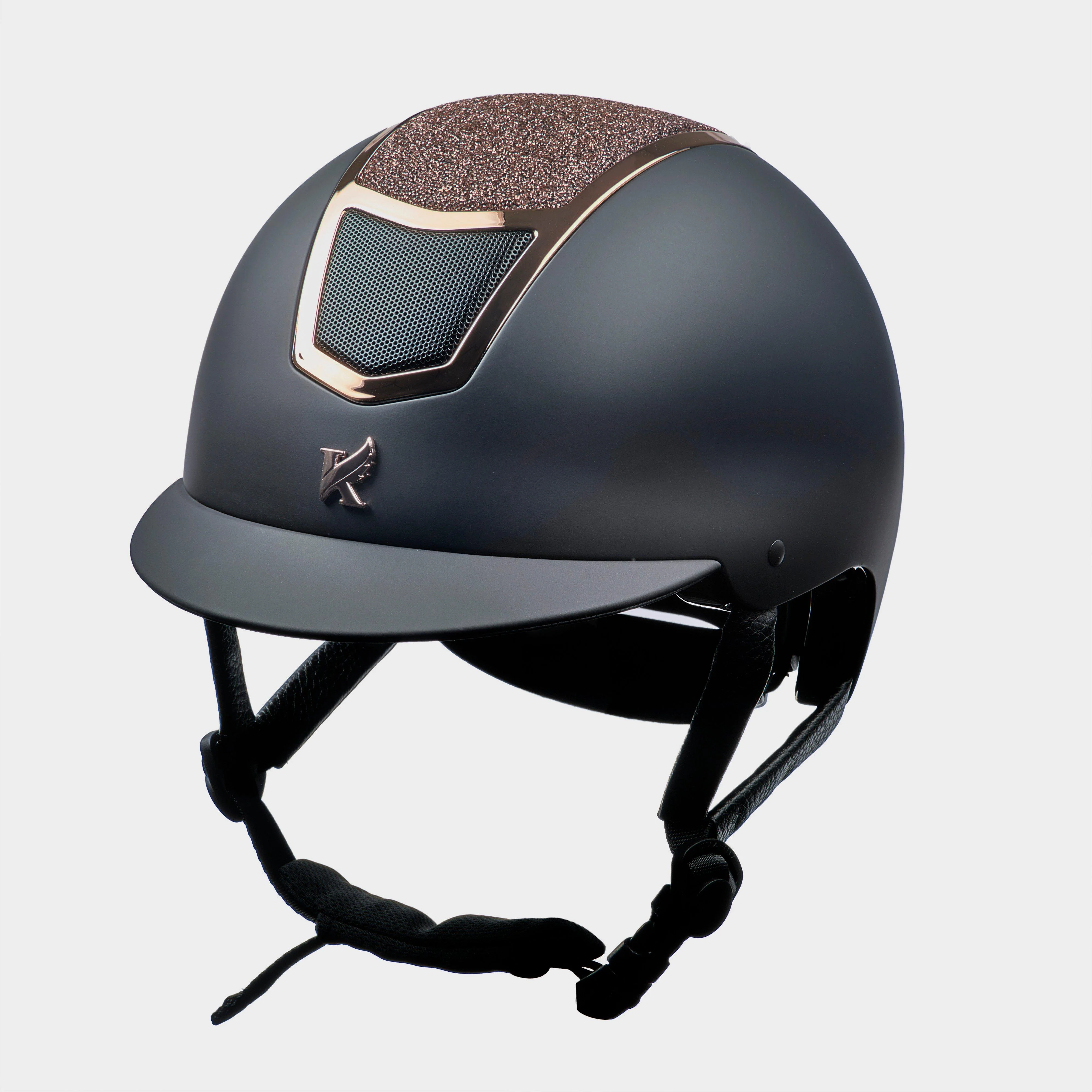 Valentina Riding Hat Black/Rose Gold - Image 4