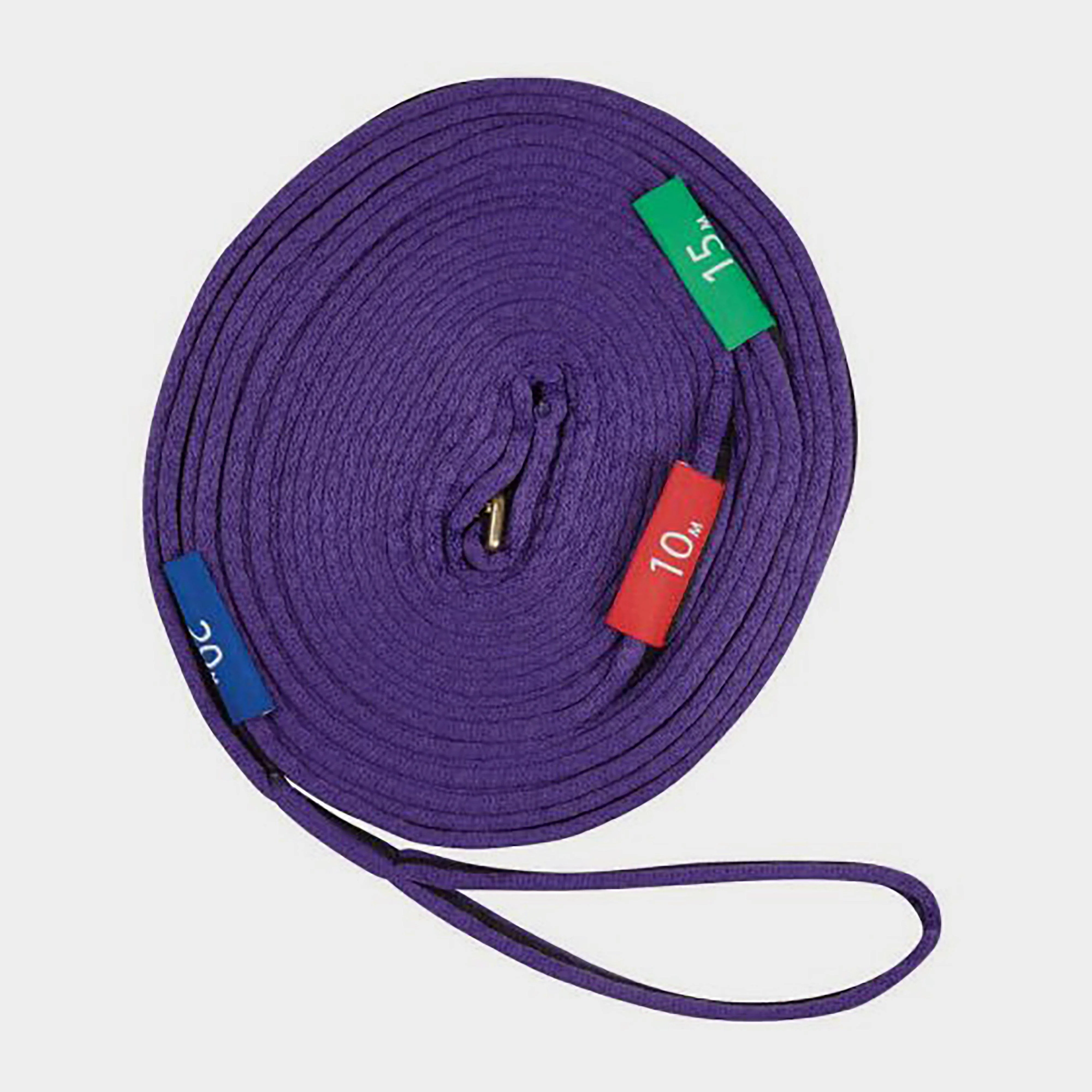 Two Tone Lunge Rein With Circles Markers Purple/Black