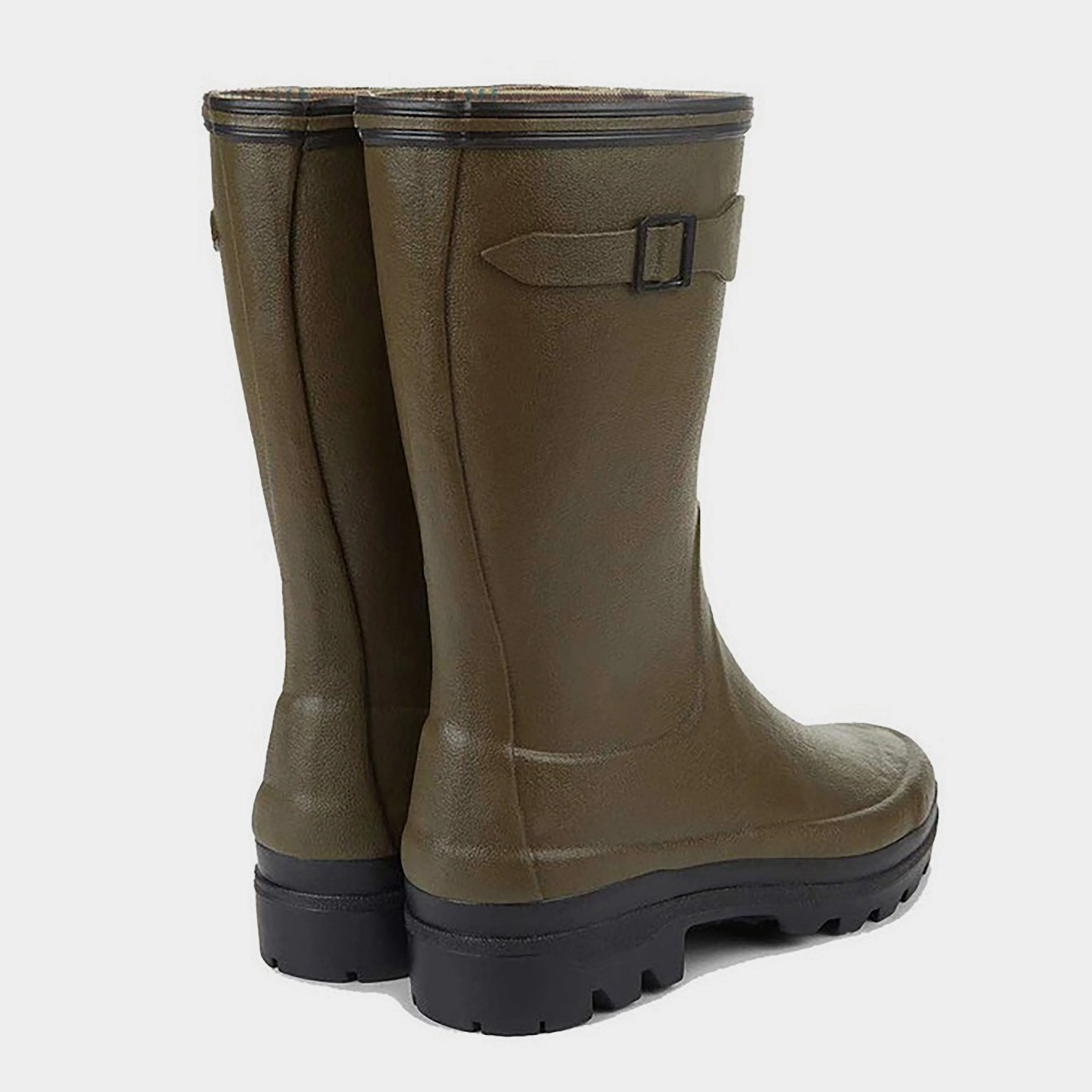 Womens Giverny Jersey Lined Bottillon Ankle Boots Vert Chameau - Image 3