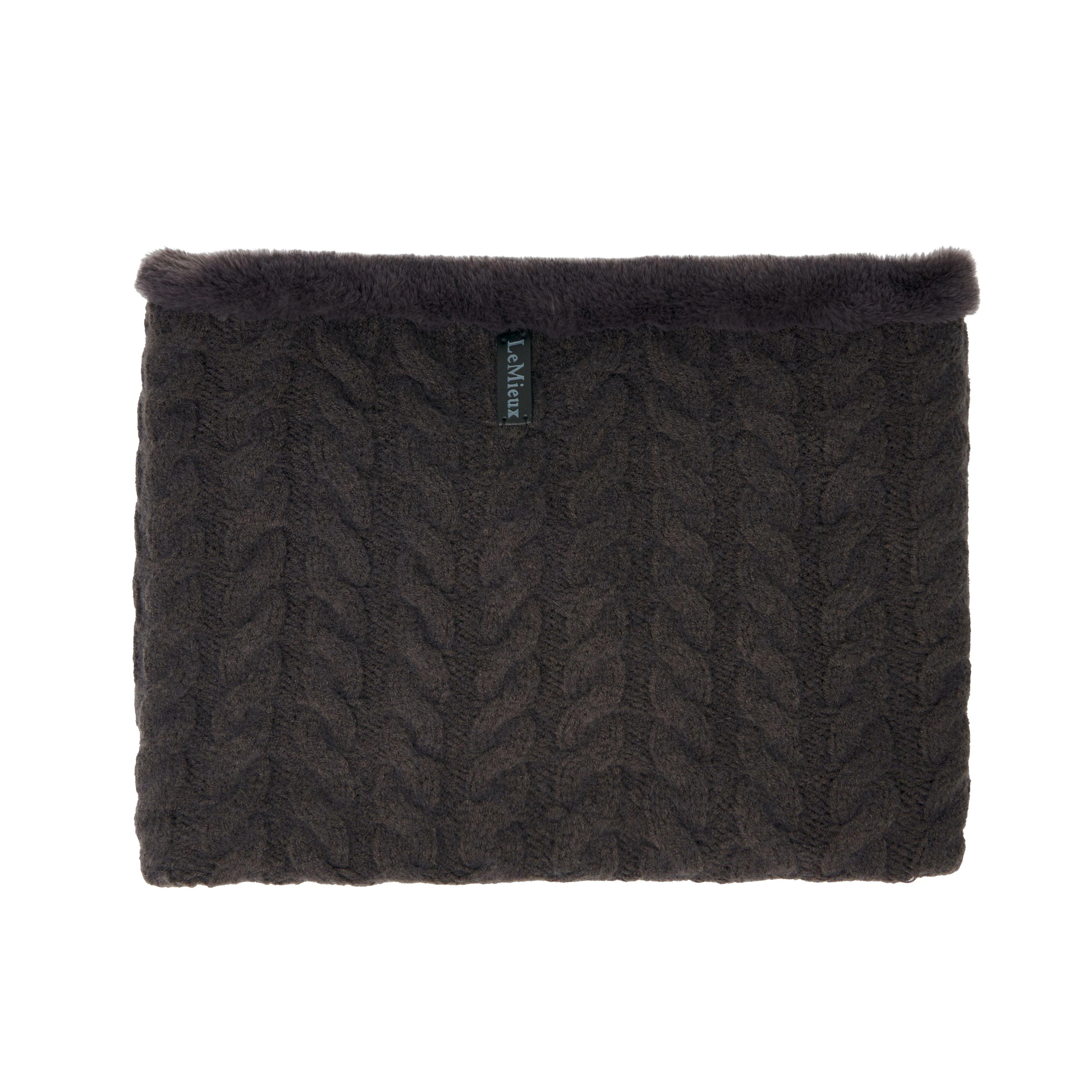 Cable Knit Snood Liquorice - Image 6
