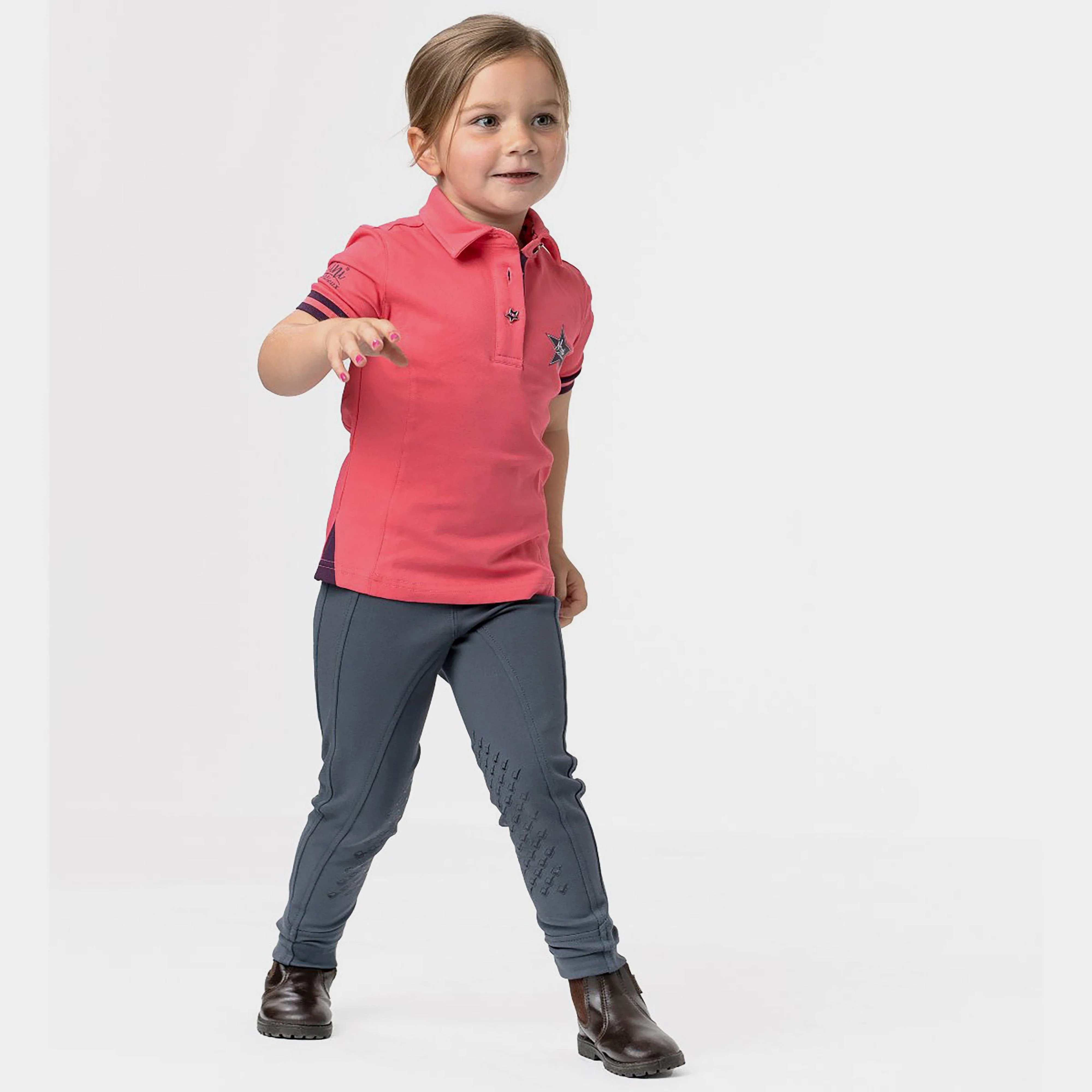 Childs Mini Polo Shirt Papaya - Image 11