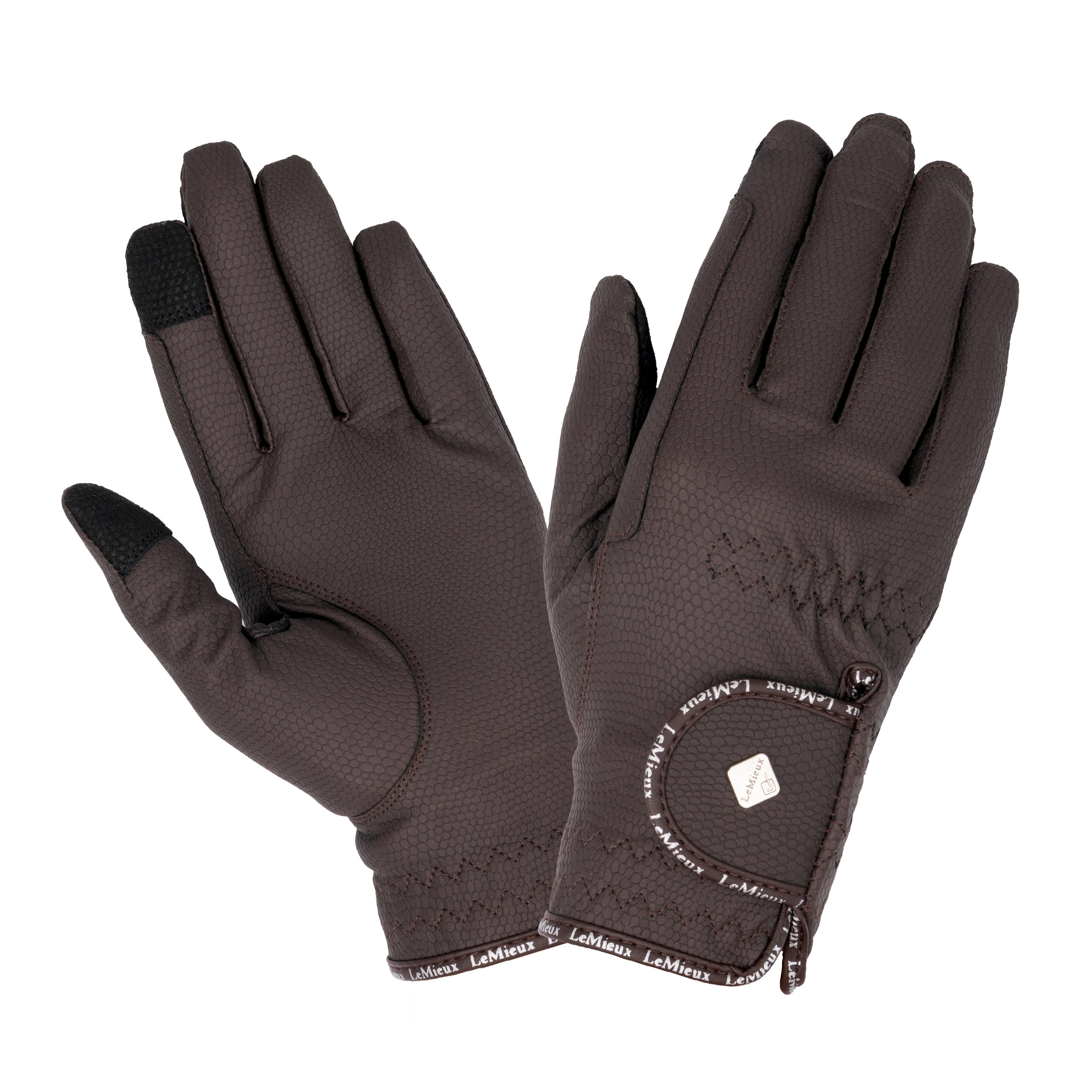 Classic Leather Riding Gloves Brown - Image 2