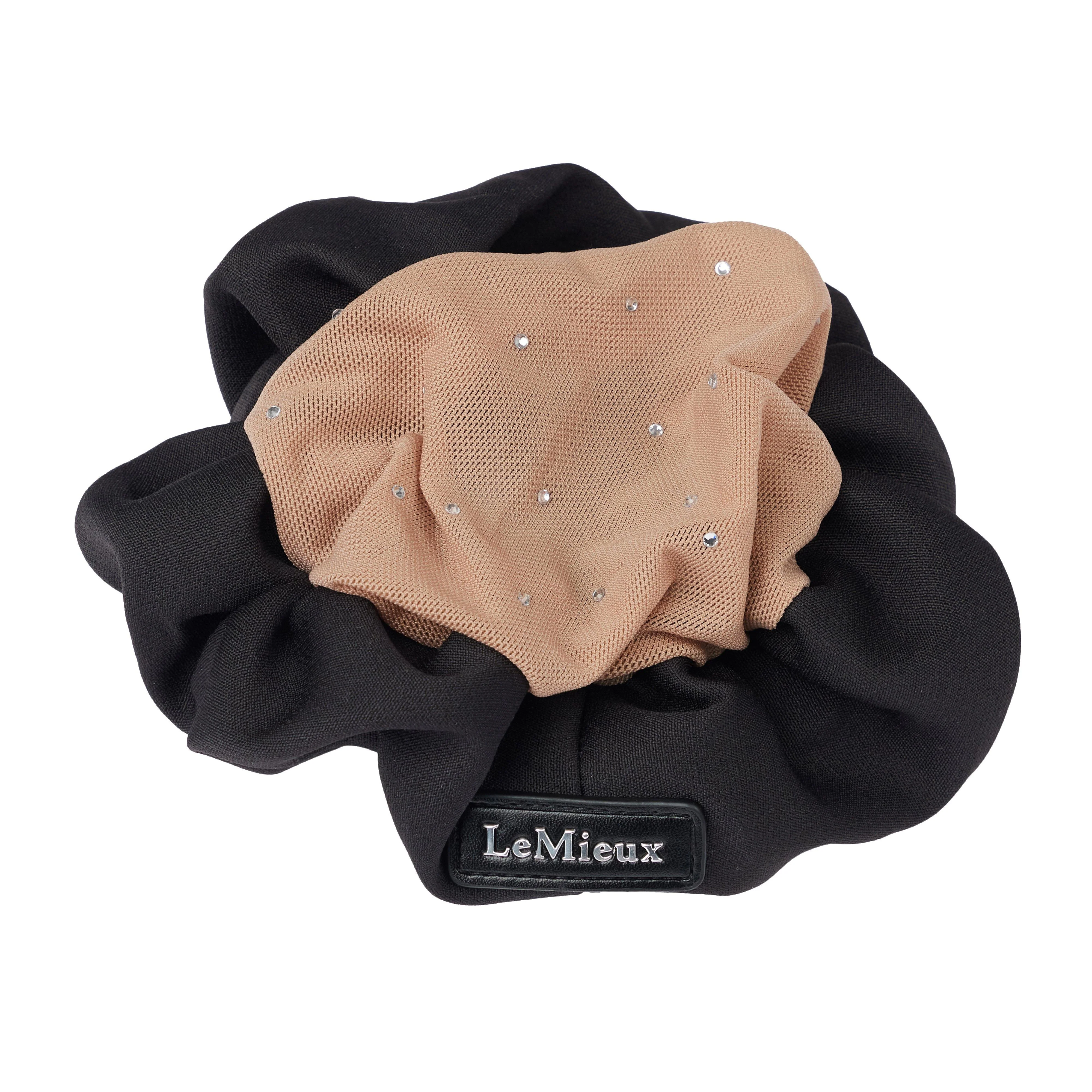 Crystal Hairnet Scrunchie Black/Blonde - Image 3