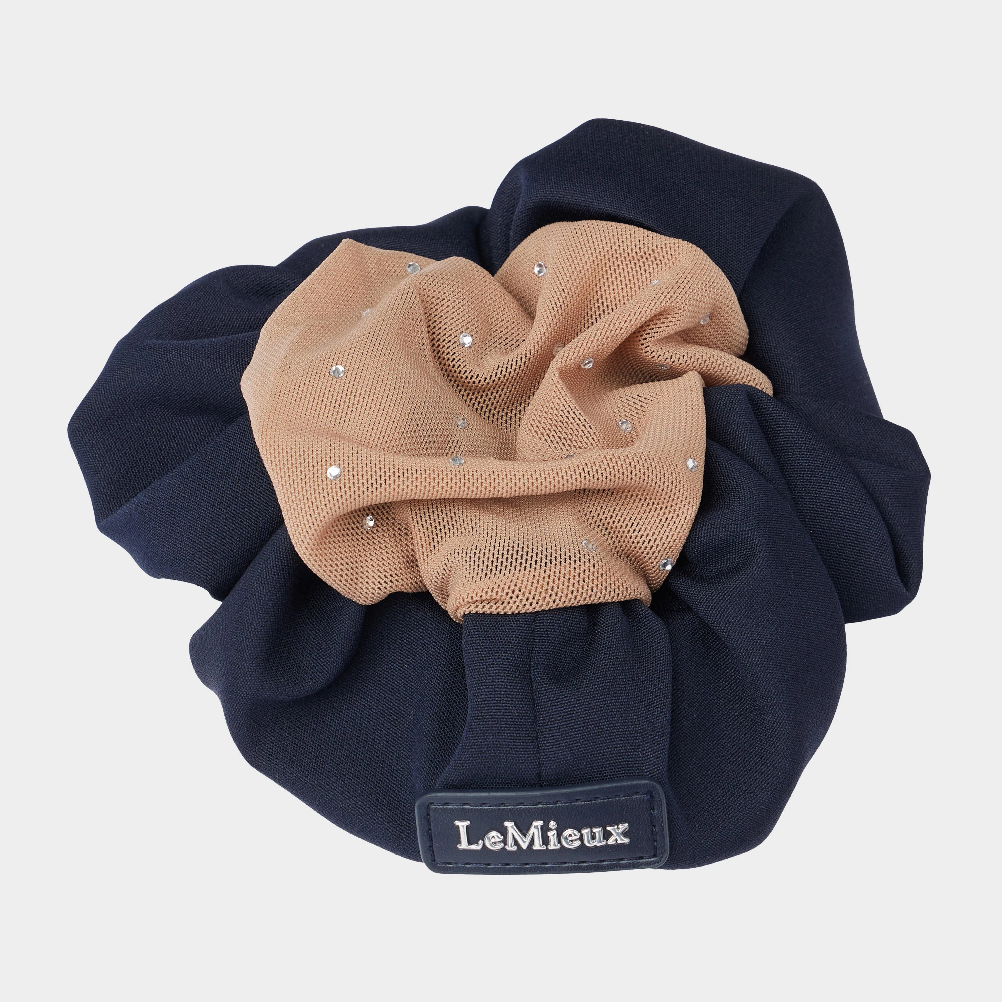 Crystal Hairnet Scrunchie Navy/Blonde - Image 2