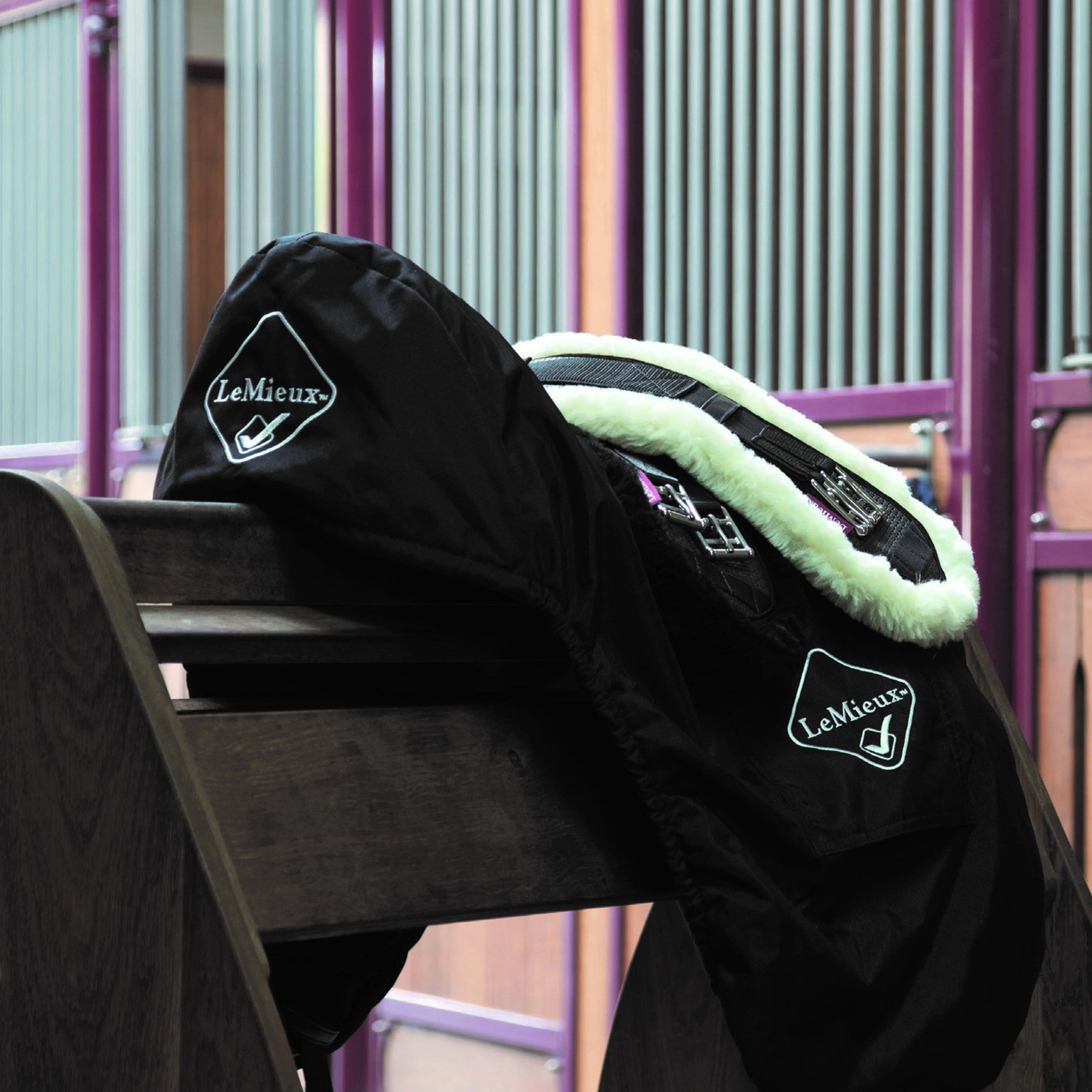 Dressage Saddle Cover Black - Image 2