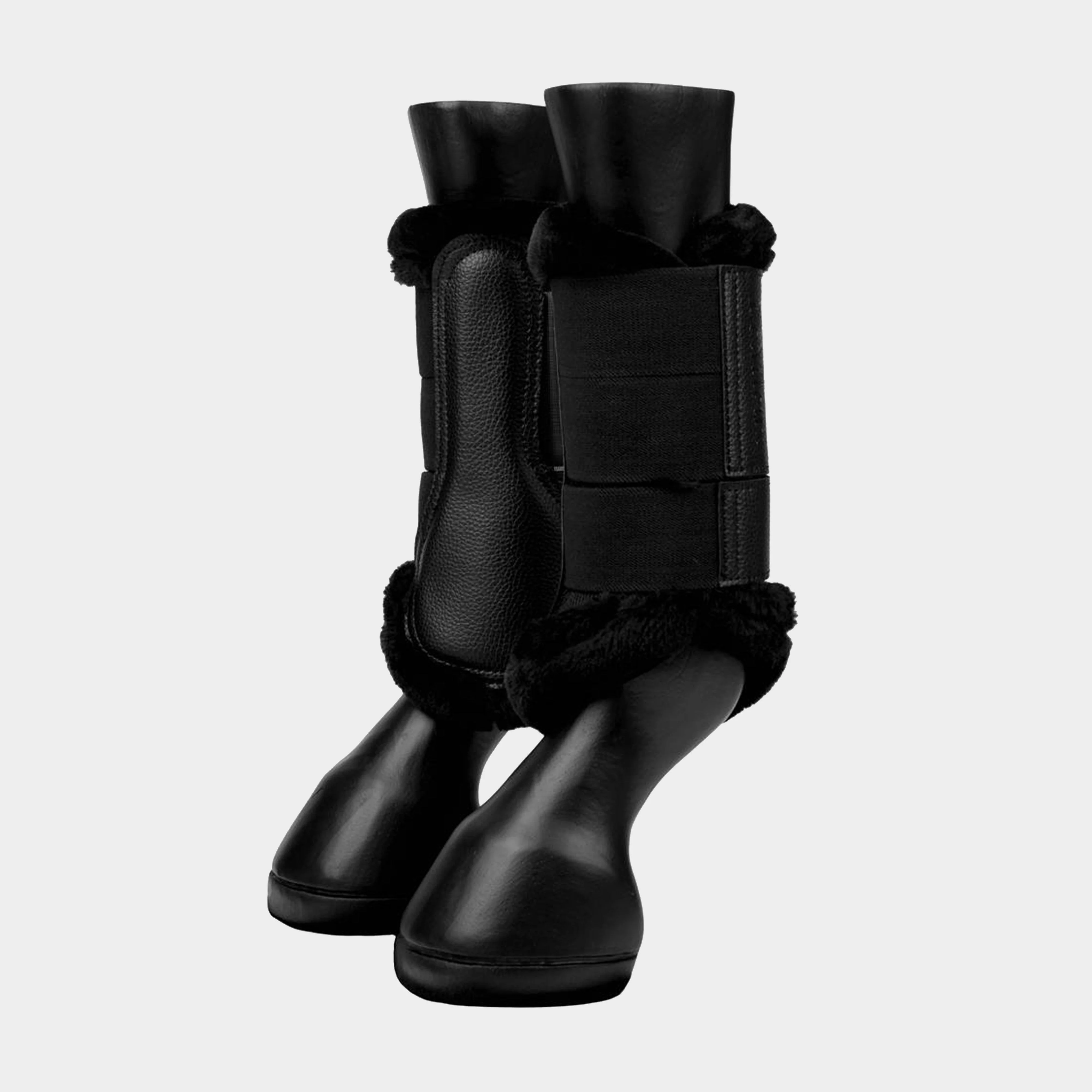 Fleece Brushing Boots Black