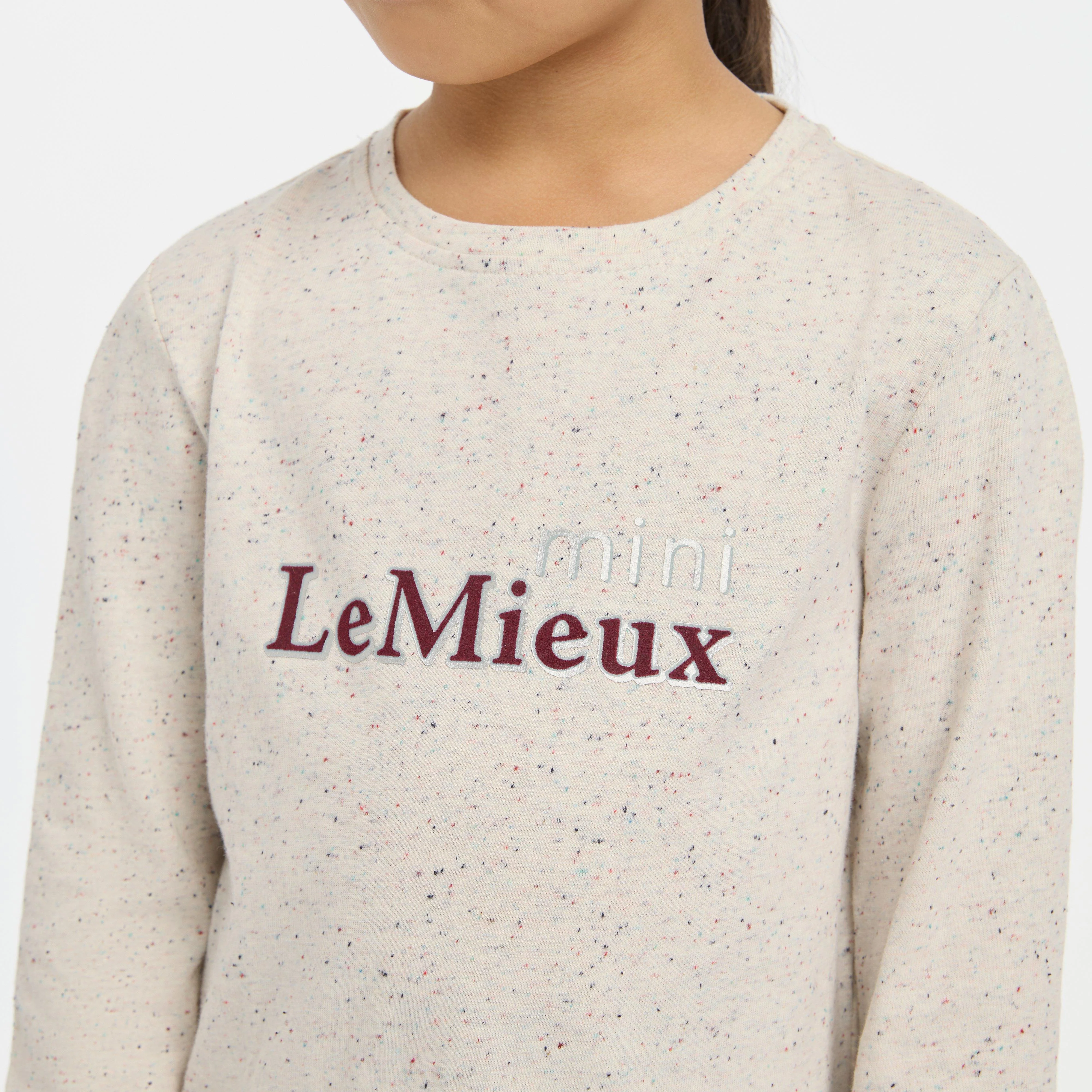Kids Mini Jessie Long Sleeve Top Ecru/Nep - Image 3