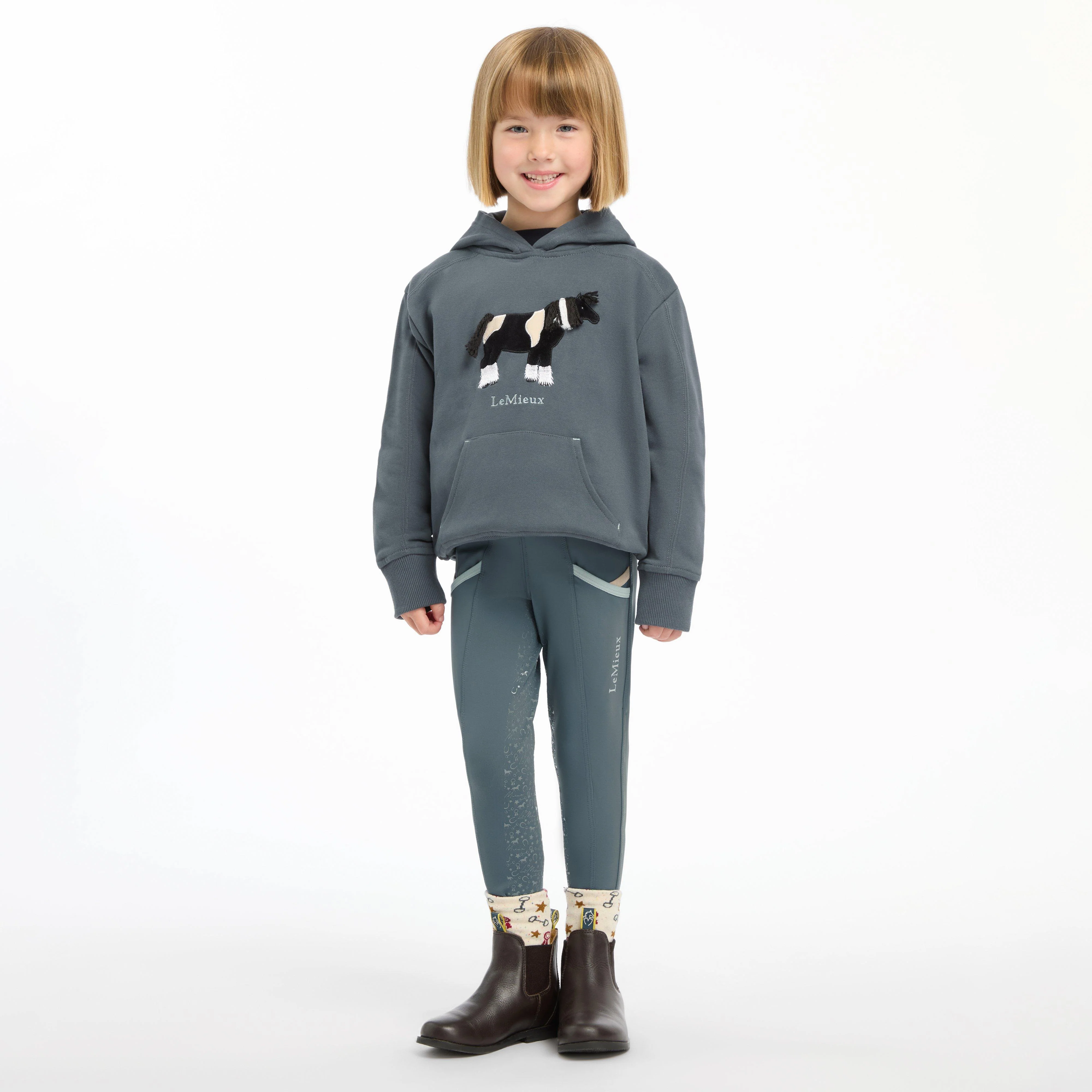 Kids Mini Romi Hoodie Petrol - Image 6