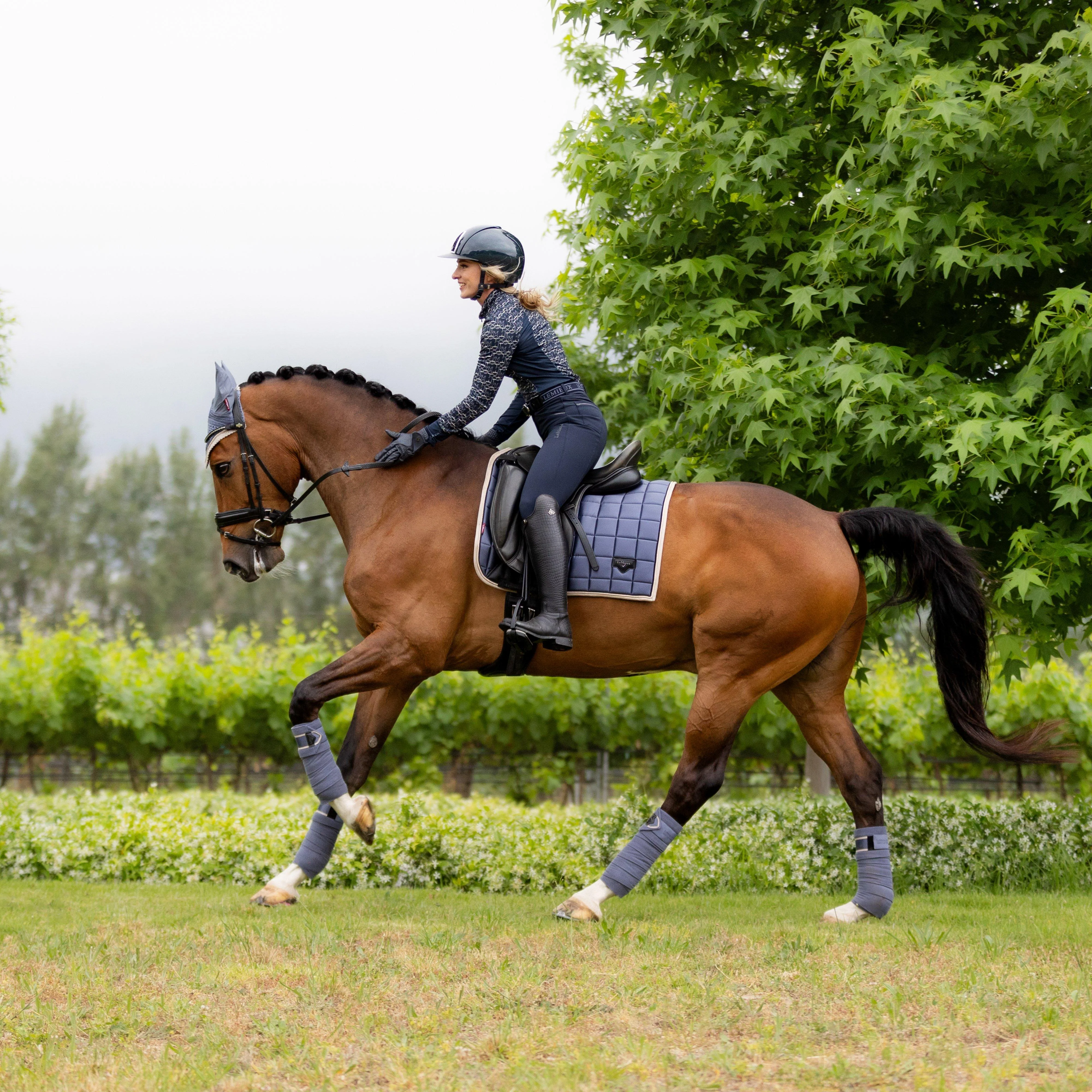 Loire Classic Dressage Saddle Pad Jay Blue - Image 13