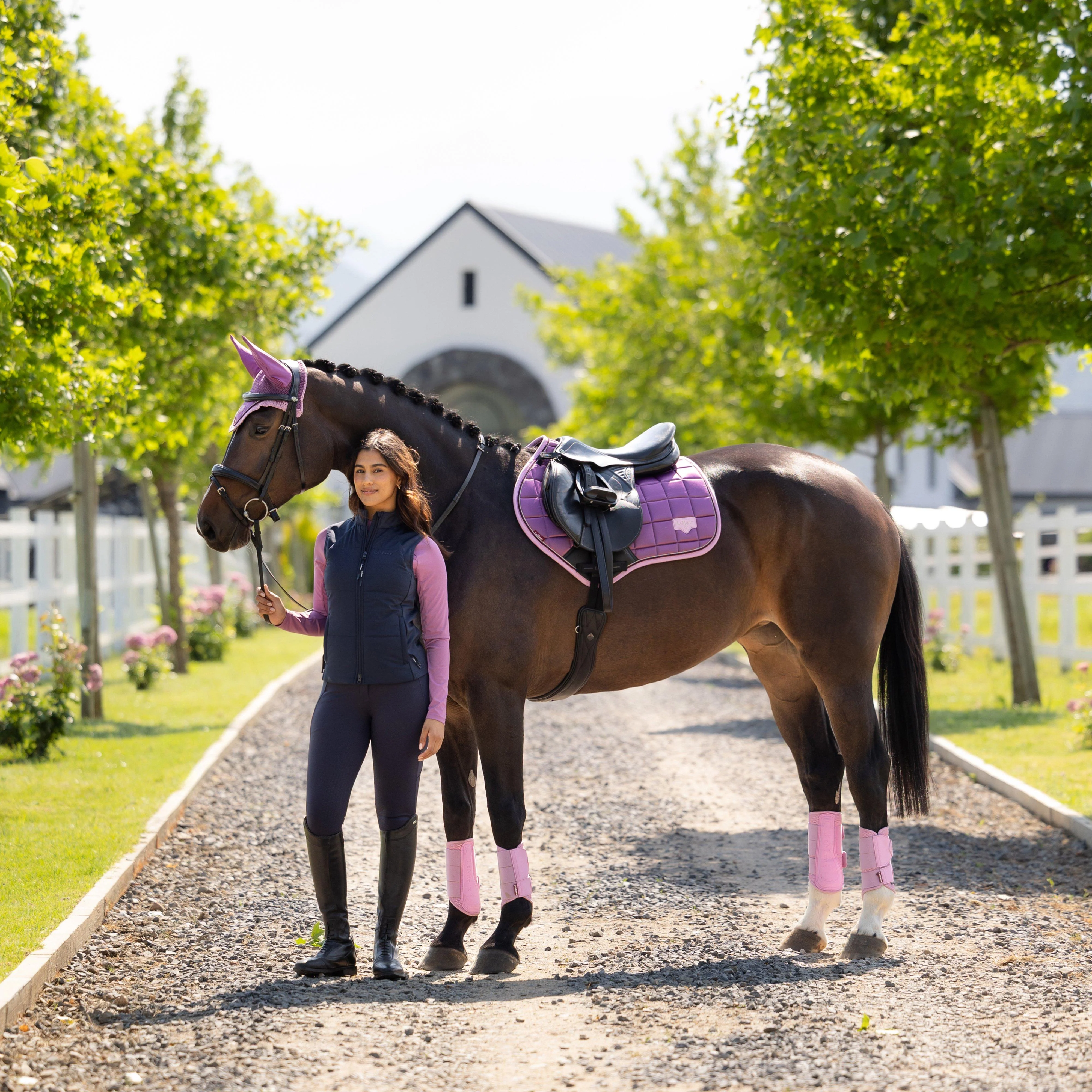 Loire Close Contact Saddle Pad Mallow - Image 3