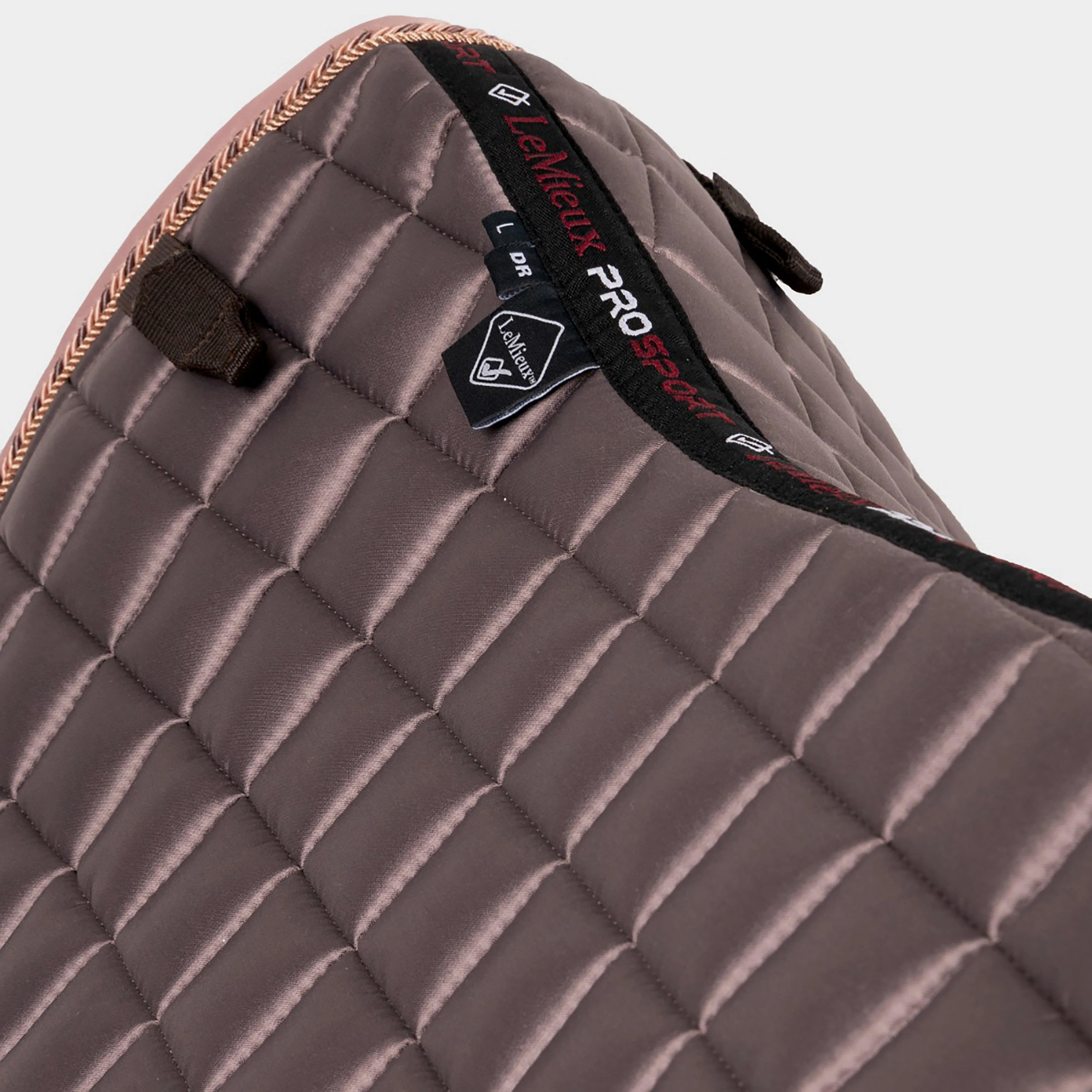 Loire Satin Dressage Saddle Pad Truffle - Image 3