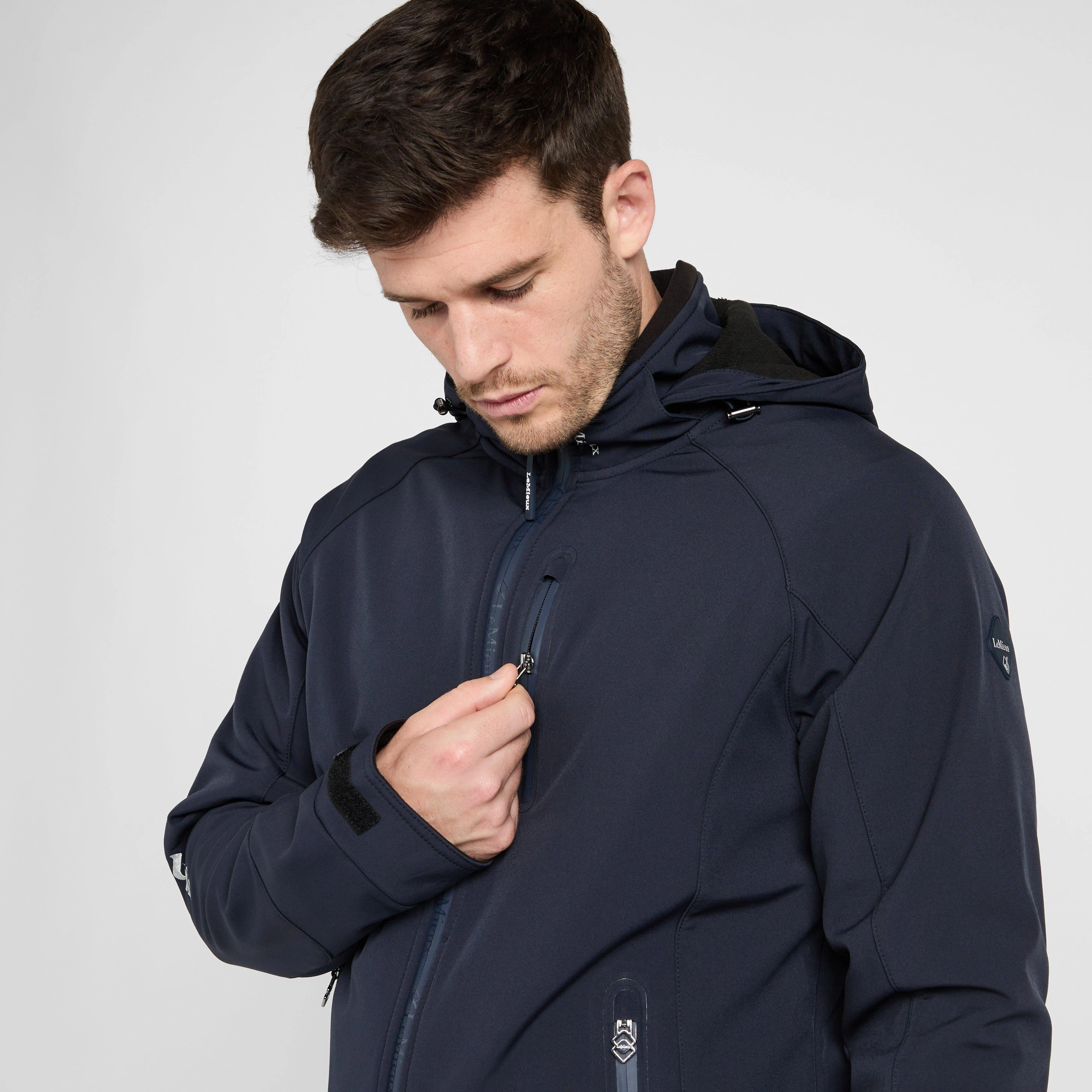 Mens Elite Soft Shell Jacket Navy - Image 6