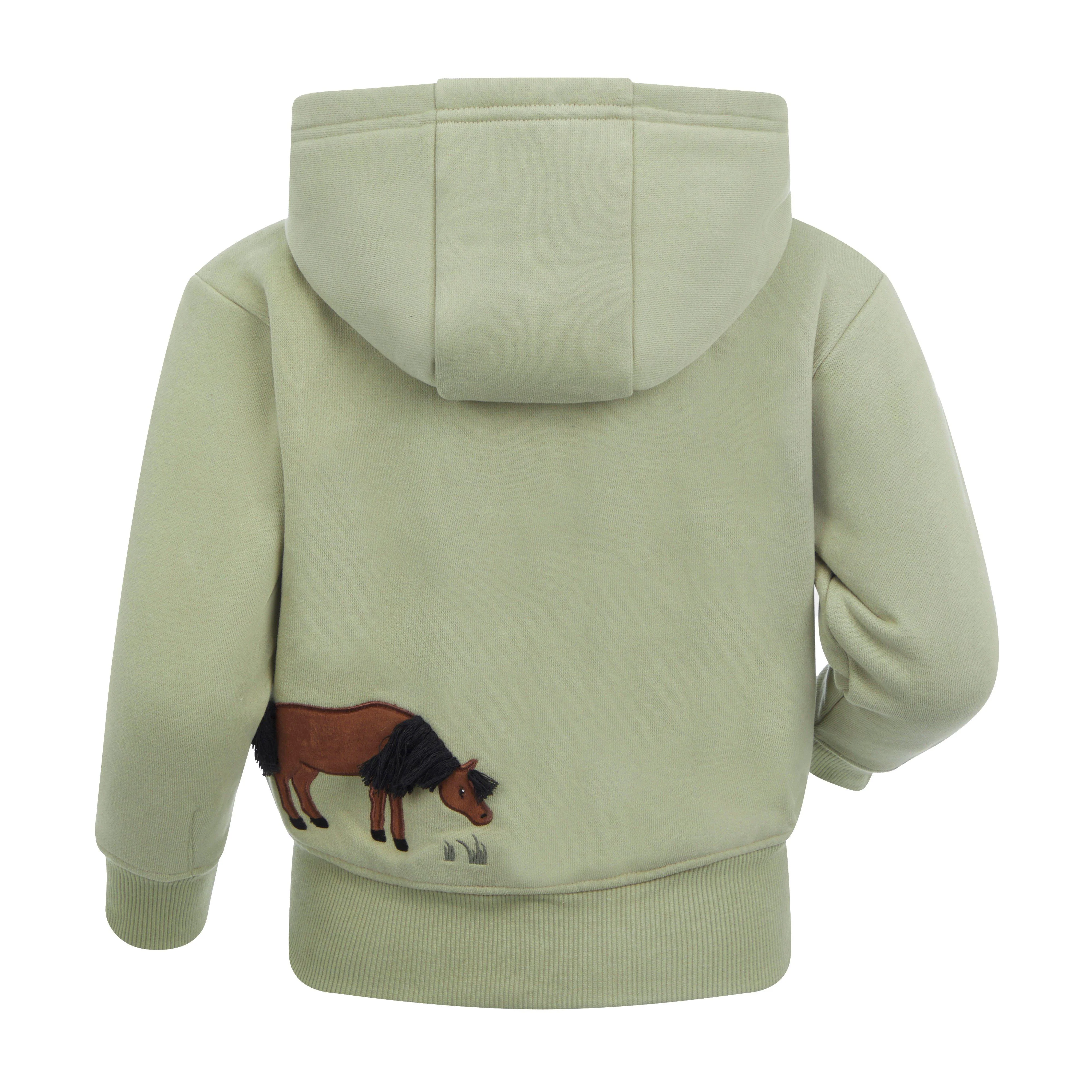 Mini Charlie Zip Through Hoodie Fern - Image 2
