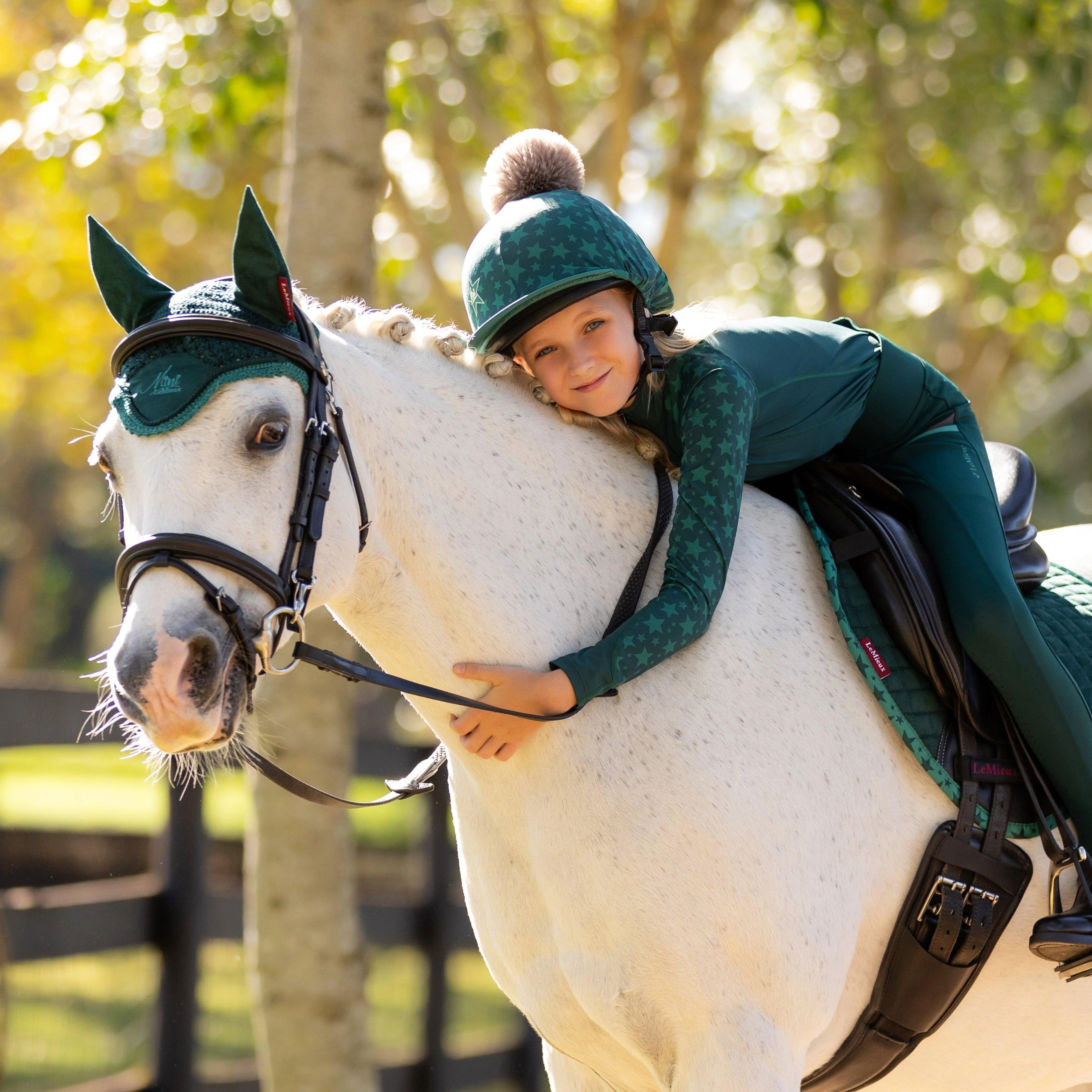 Mini Suede Jump Saddle Pad Spruce - Image 4