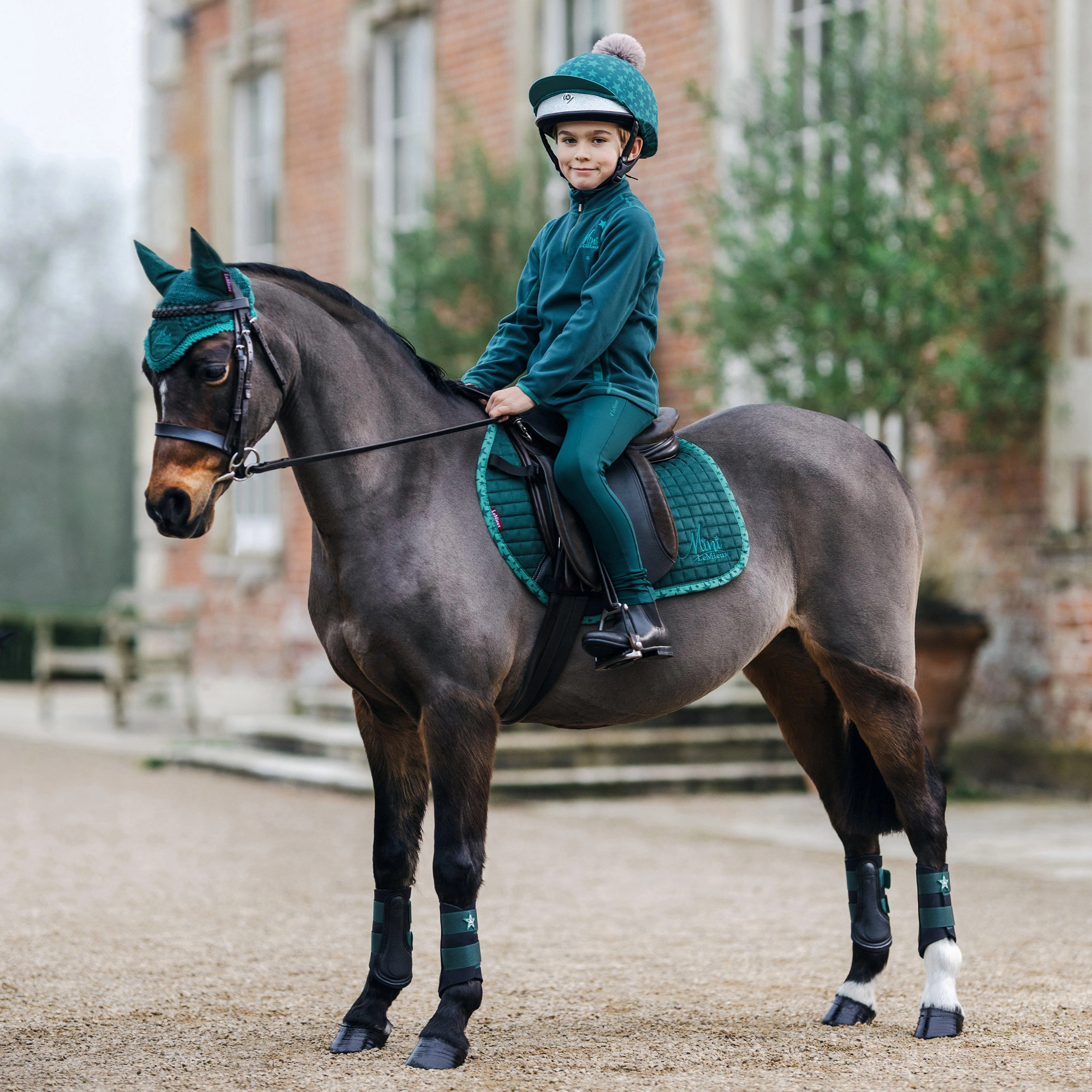 Mini Suede Jump Saddle Pad Spruce - Image 5