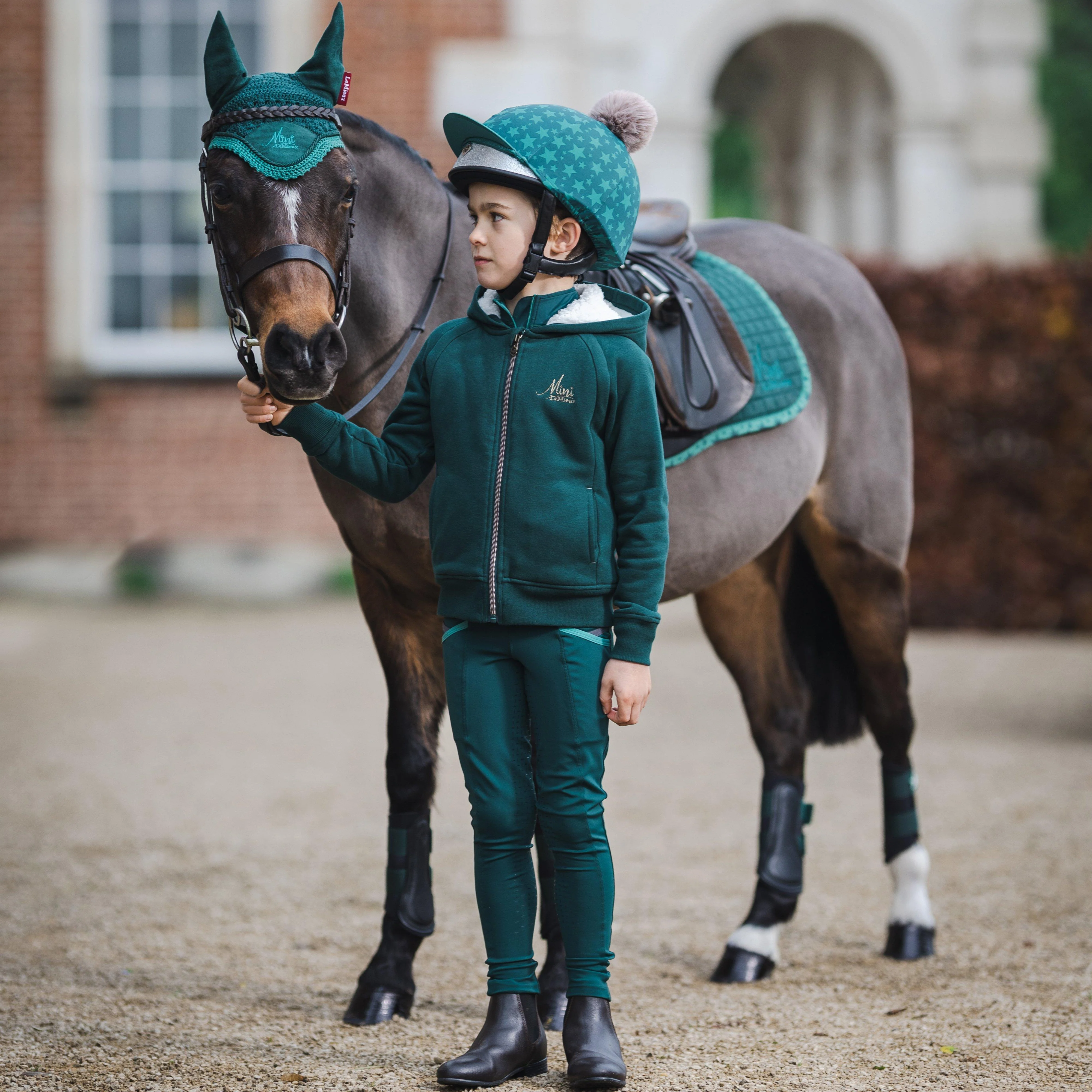 Mini Suede Jump Saddle Pad Spruce - Image 6