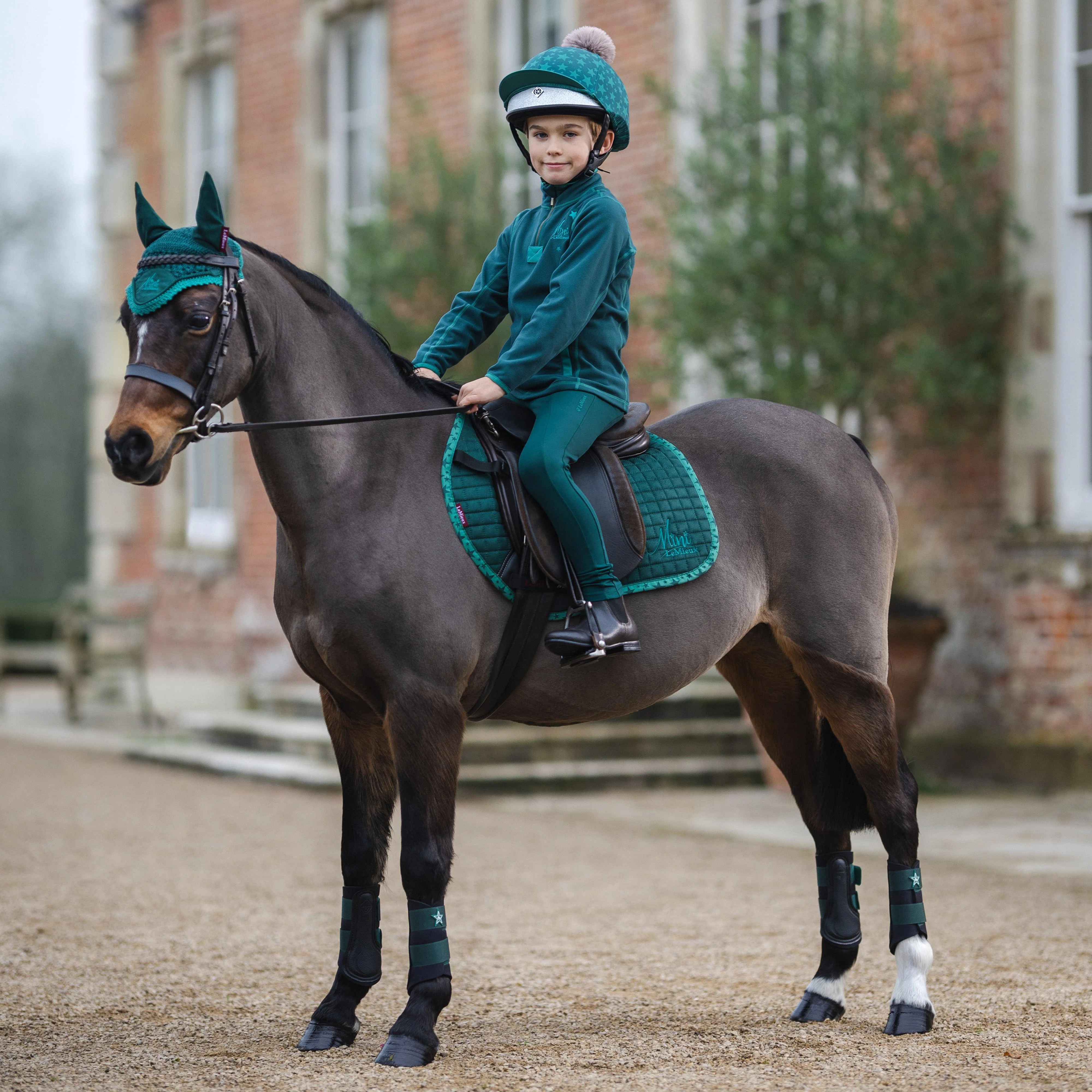 Mini Suede Jump Saddle Pad Spruce - Image 7