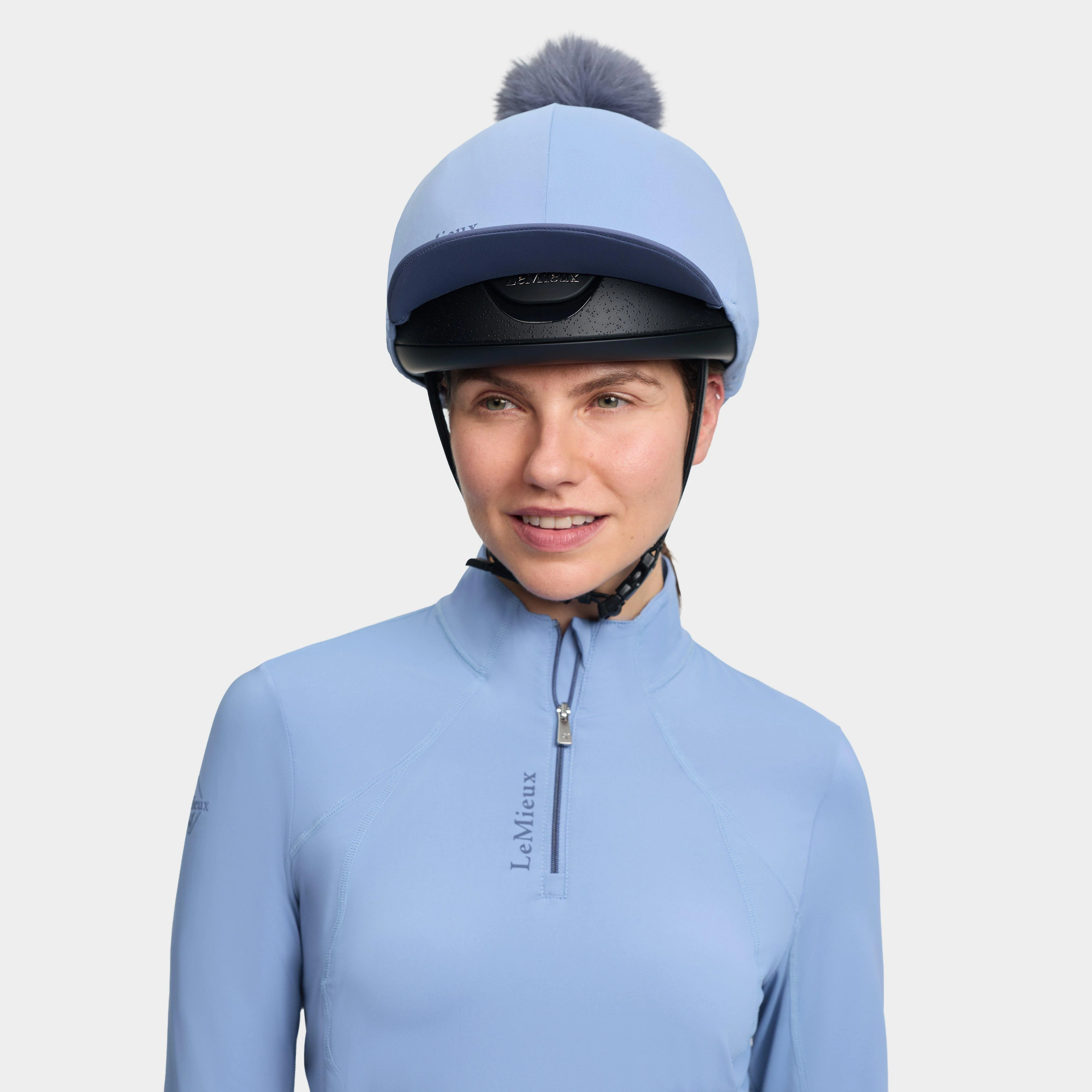 Pom Hat Silk Powder Blue - Image 4